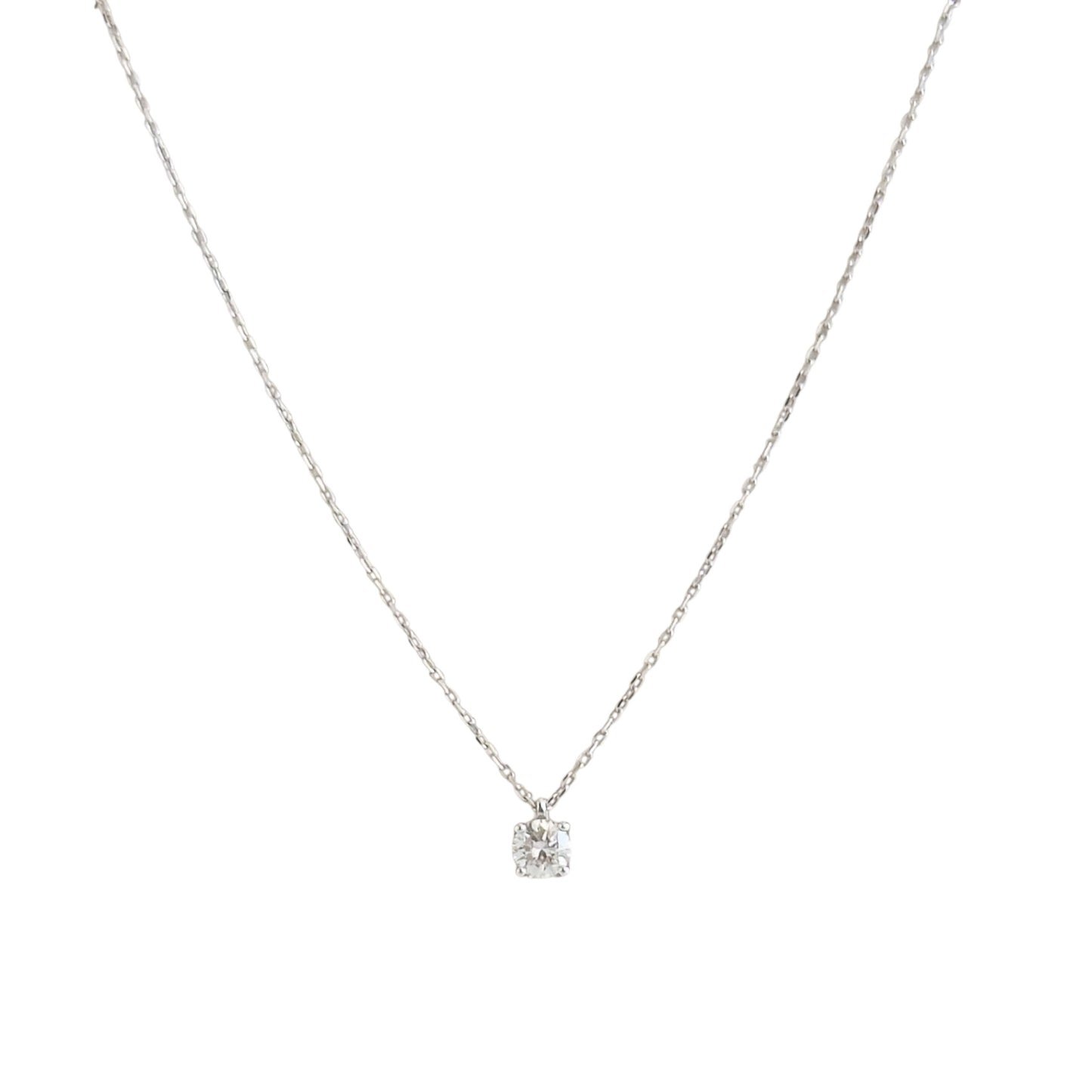 謝瑞麟 18K白金 15分 鑽石💎 頸鏈