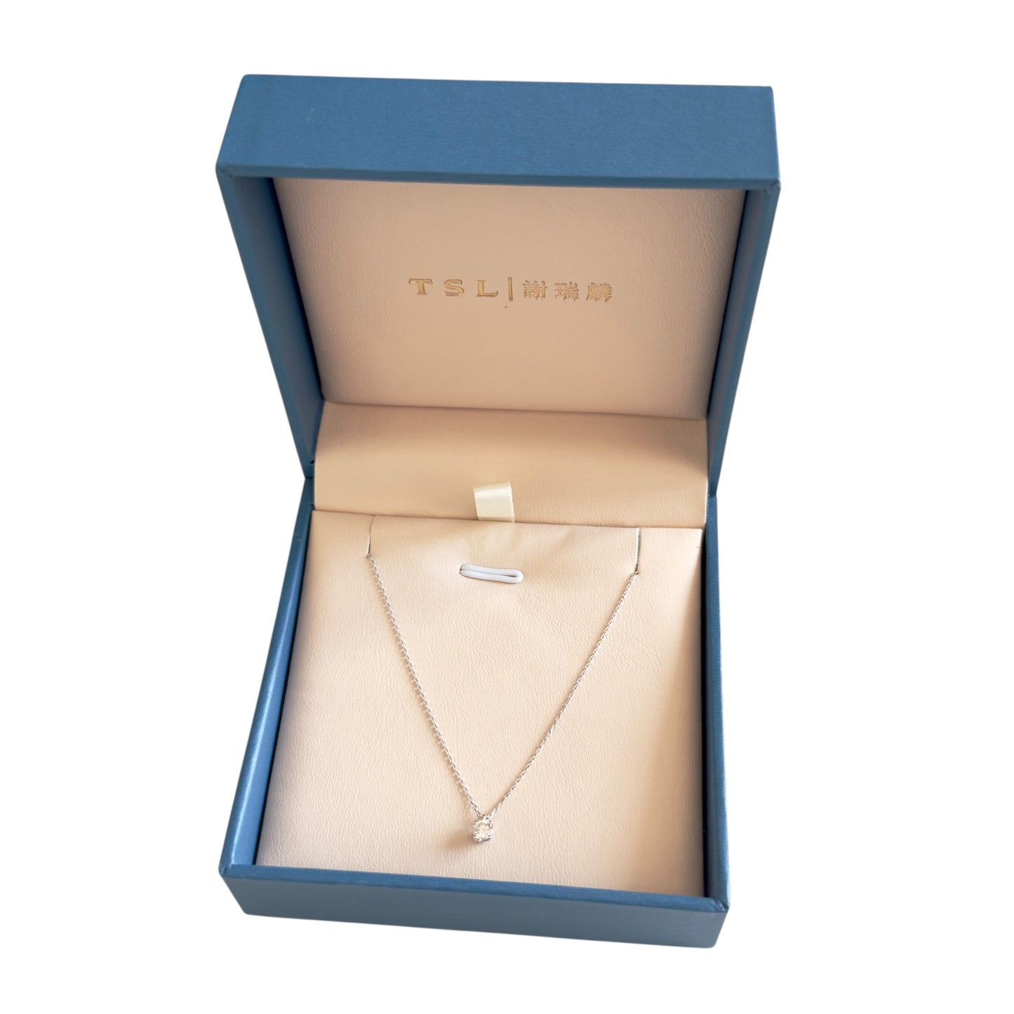 謝瑞麟 18K白金 15分 鑽石💎 頸鏈