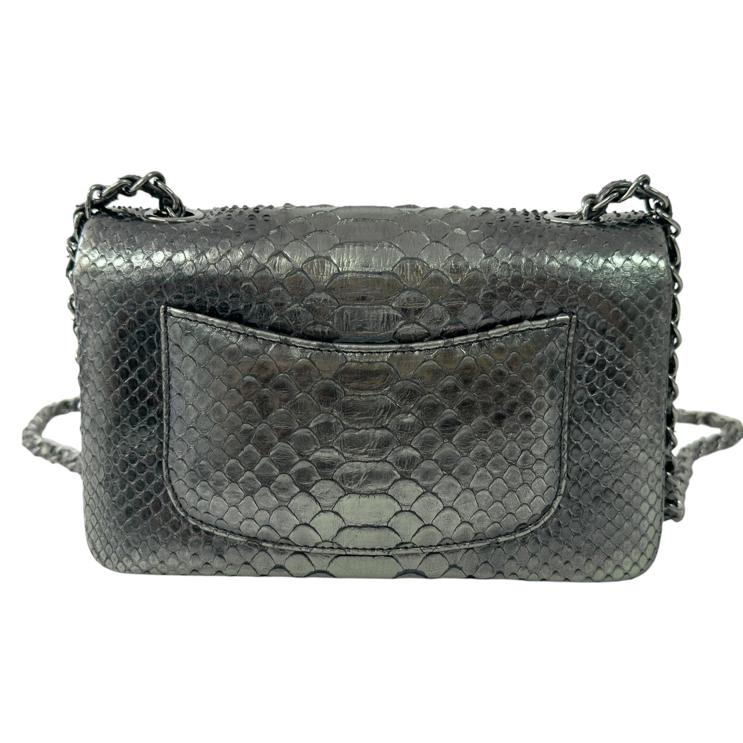 CHANEL *罕有* CC 絕版蛇皮 迷你經典 鏈條包