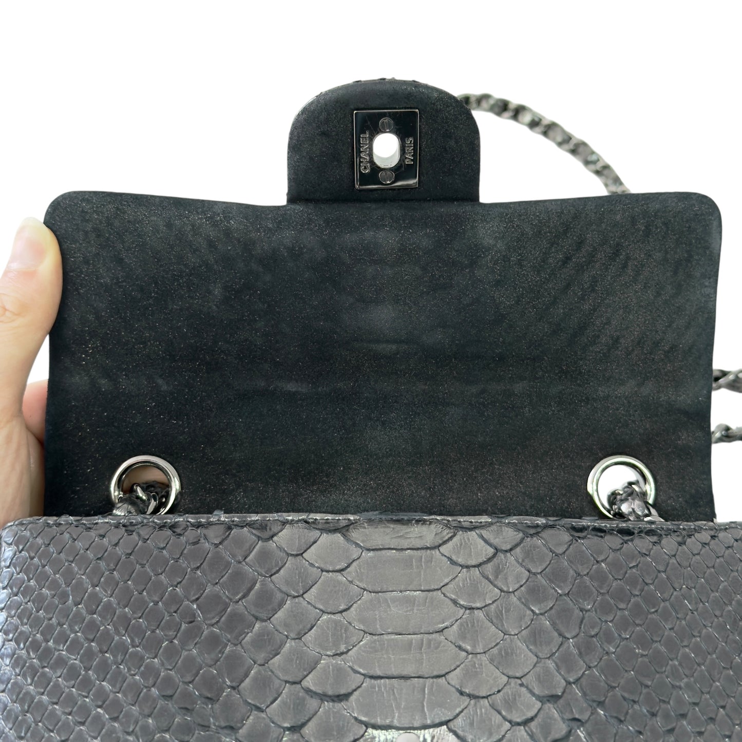 CHANEL *罕有* CC 絕版蛇皮 迷你經典 鏈條包