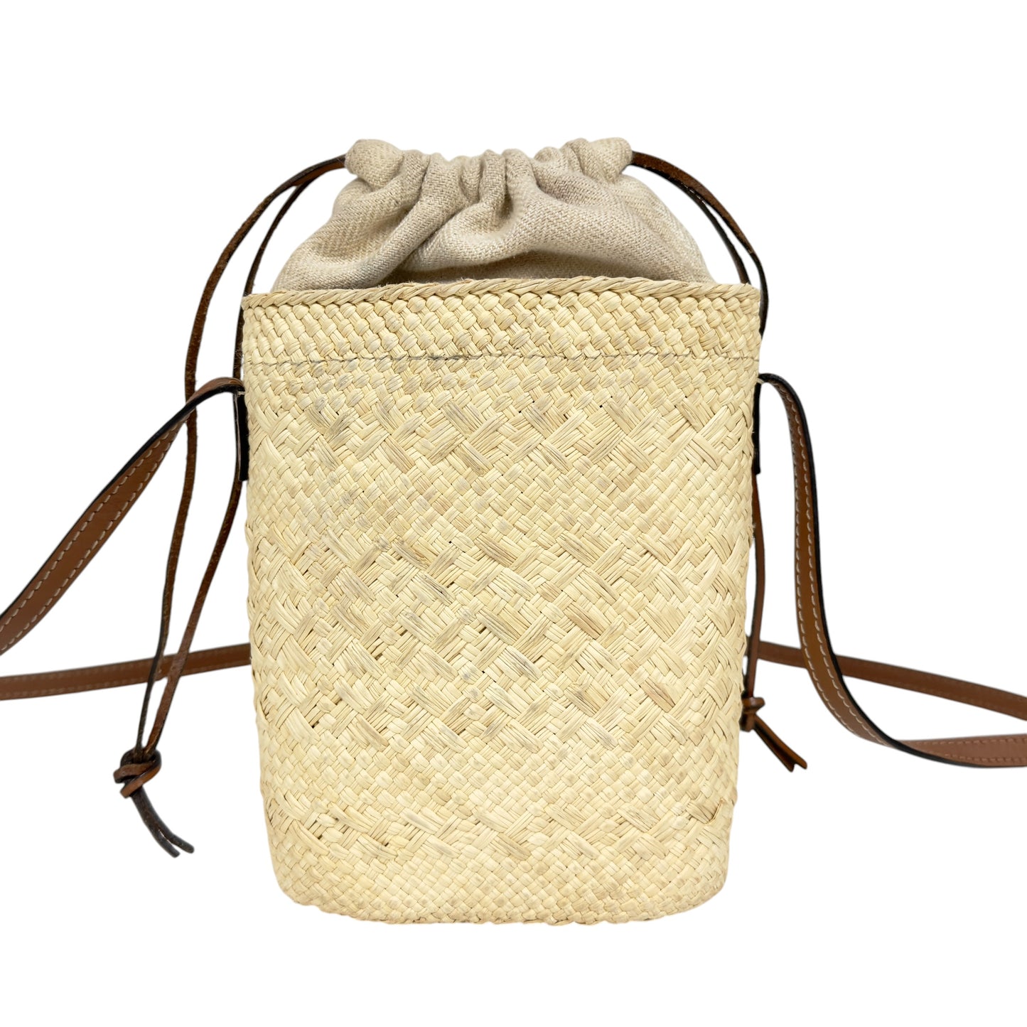 LOEWE Anagram 草編 斜揹袋