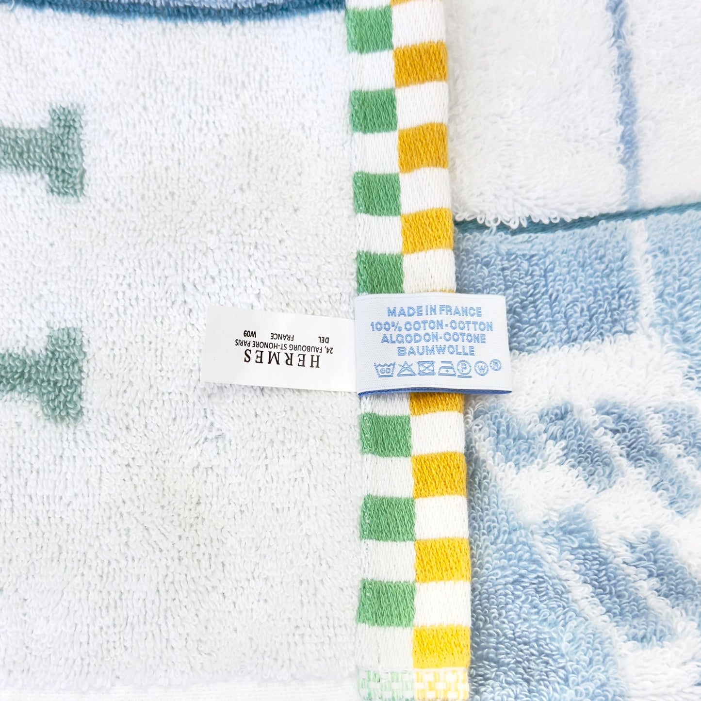HERMES Animaux Nattes 毛巾