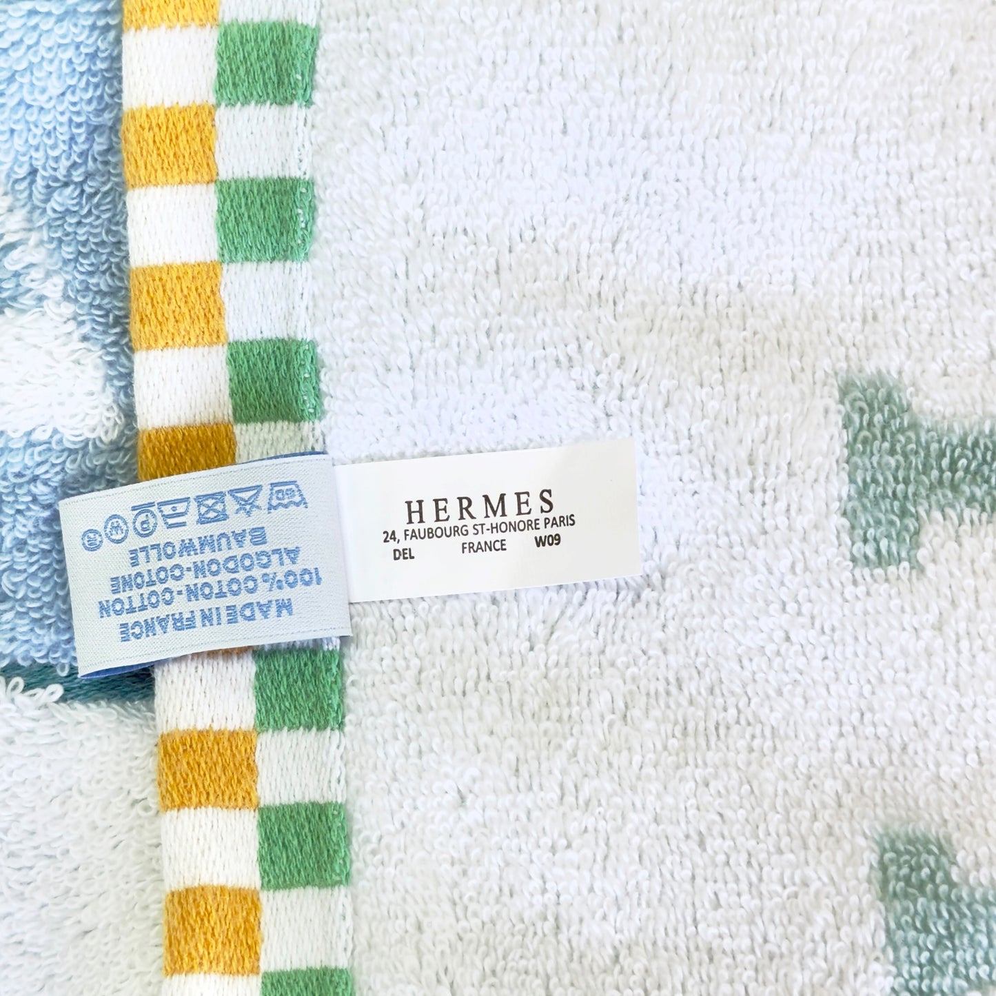 HERMES Animaux Nattes 毛巾