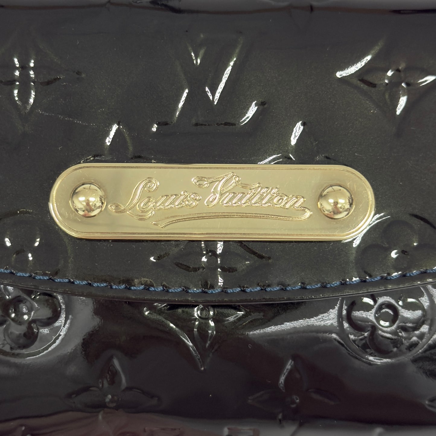 LOUIS VUITTON *自加鏈＞原裝短鏈 ＋ 無品牌鏈帶* Sunset Boulevard 漆皮 肩背包