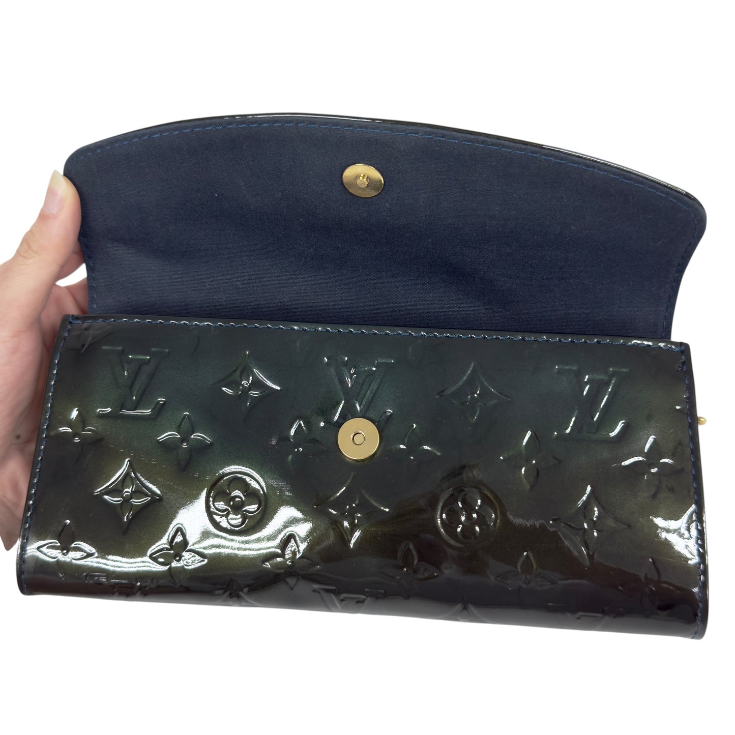 LOUIS VUITTON *自加鏈＞原裝短鏈 ＋ 無品牌鏈帶* Sunset Boulevard 漆皮 肩背包