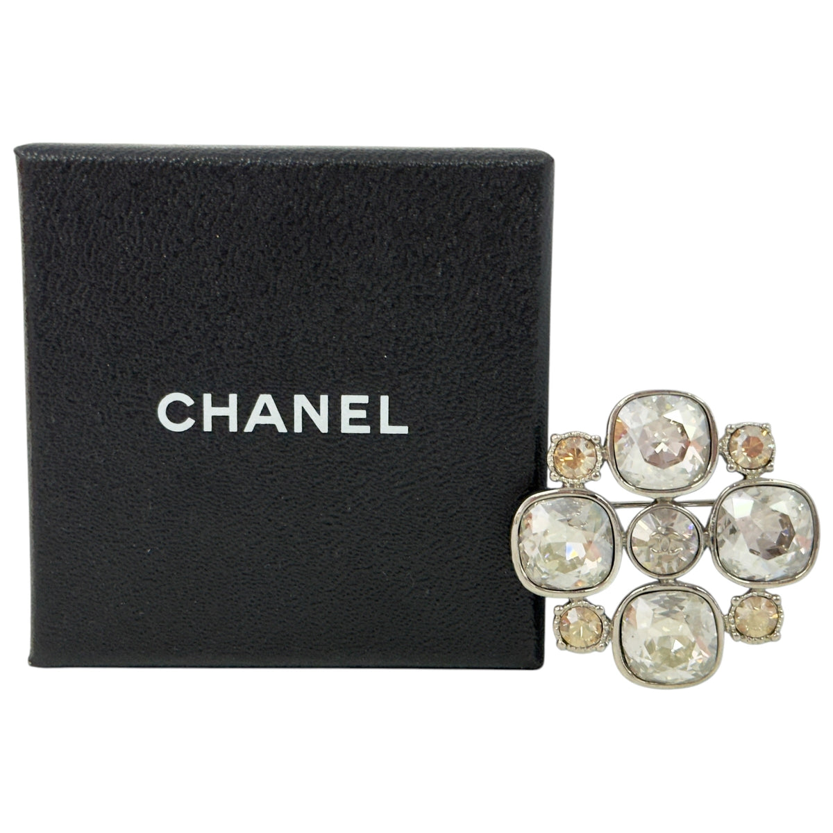 CHANEL CC 水鑽 胸針