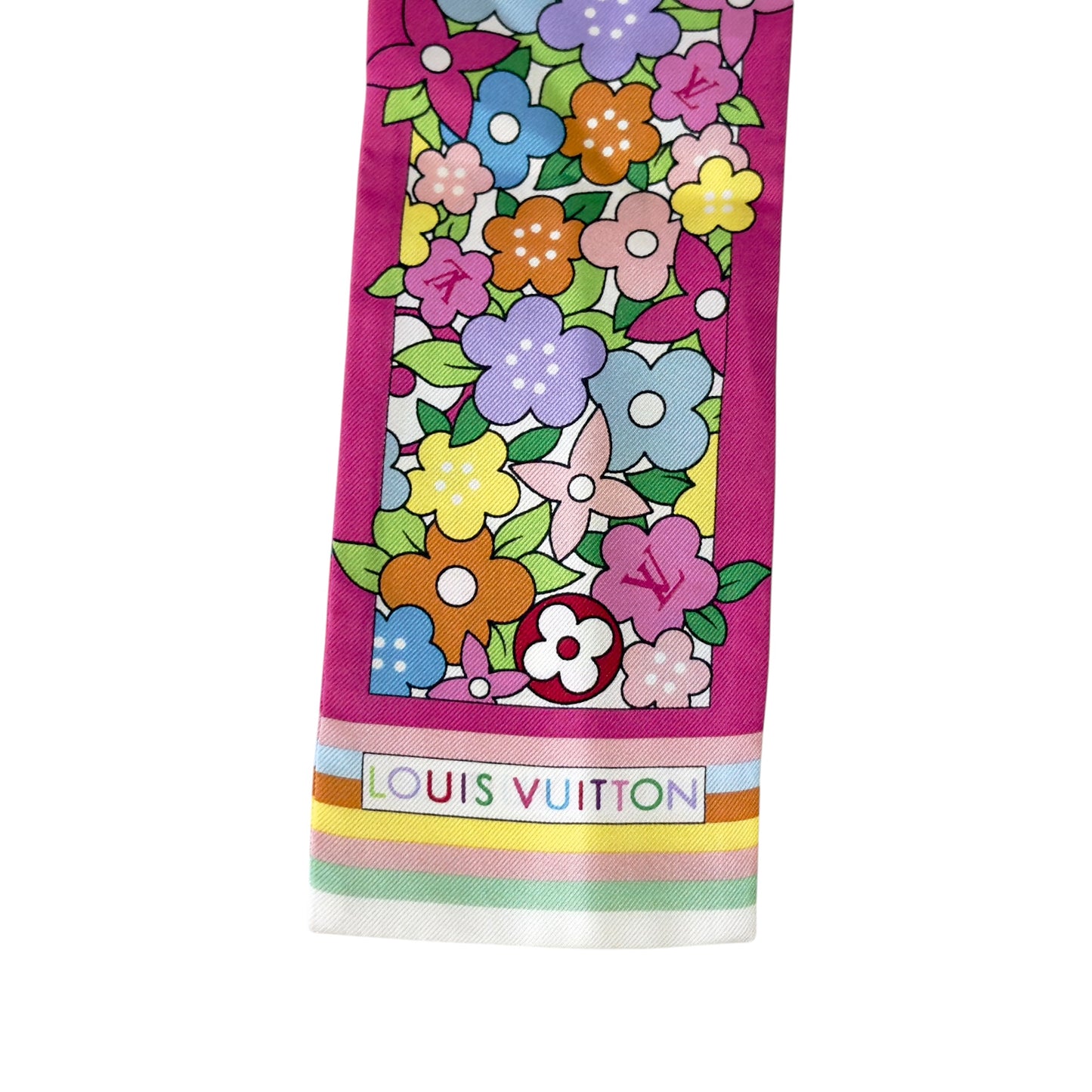LOUIS VUITTON Bandeau 幼絲巾