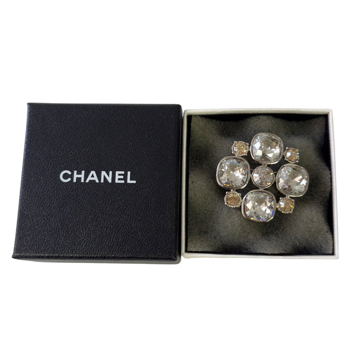 CHANEL CC 水鑽 胸針