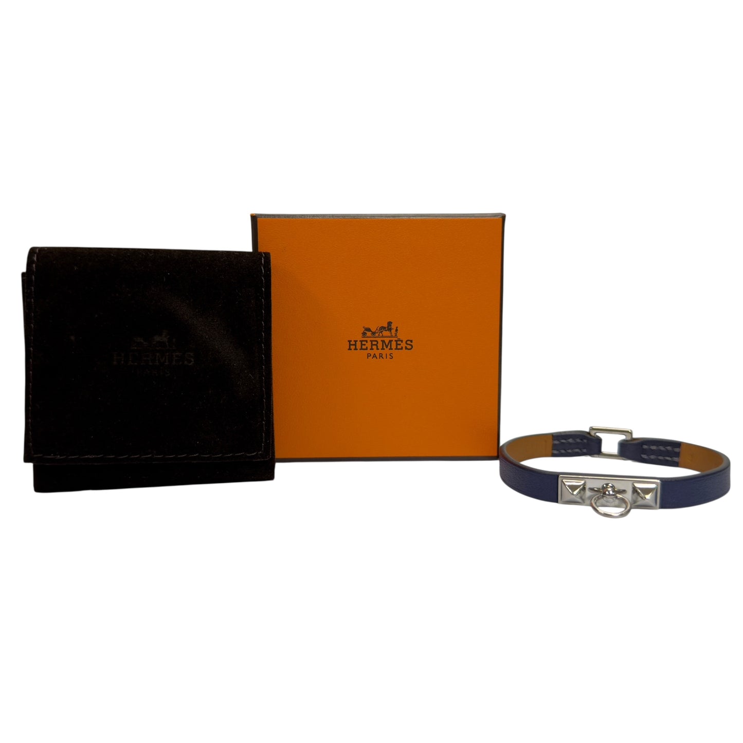 HERMES Rivale Mini 皮手帶 框R刻