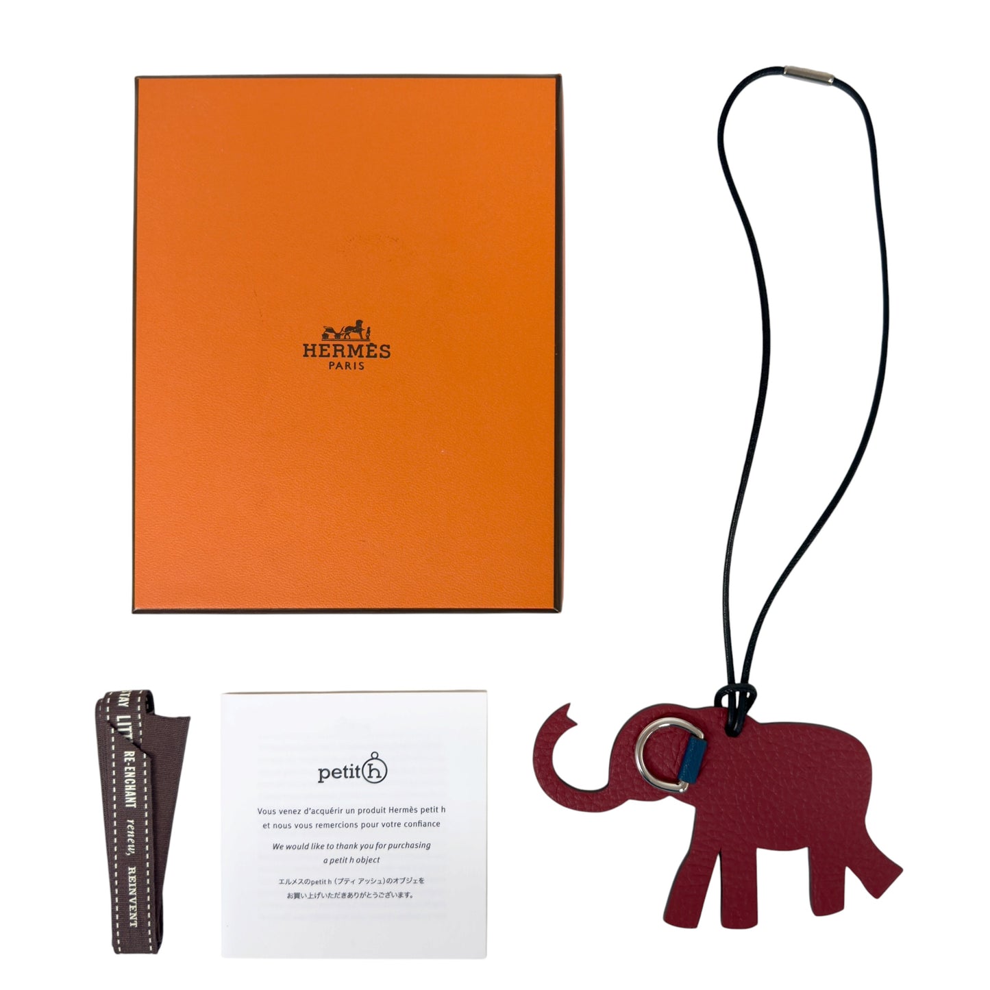 HERMES Petit H 小象 掛飾