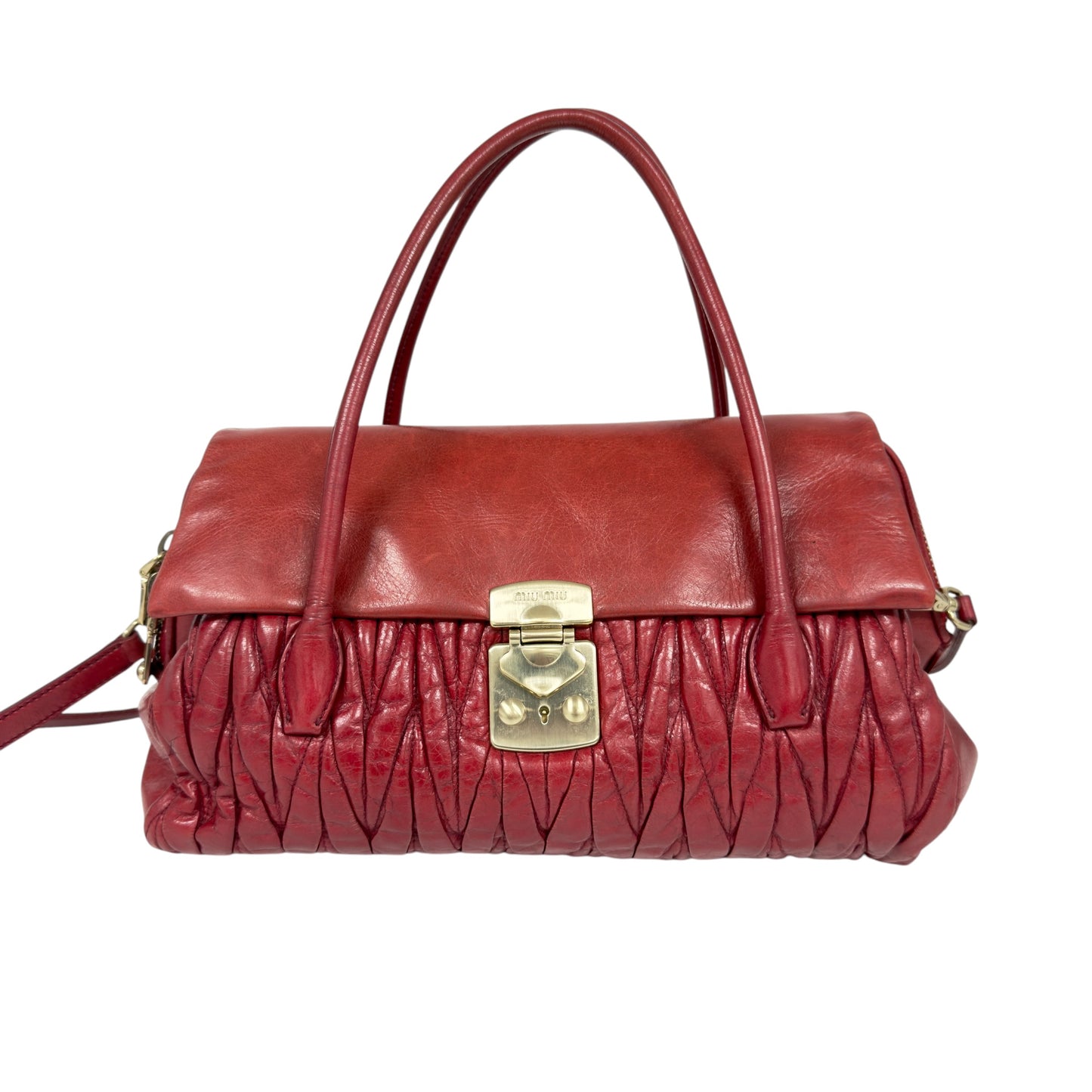 MIU MIU Matelassé 皺摺 2用包