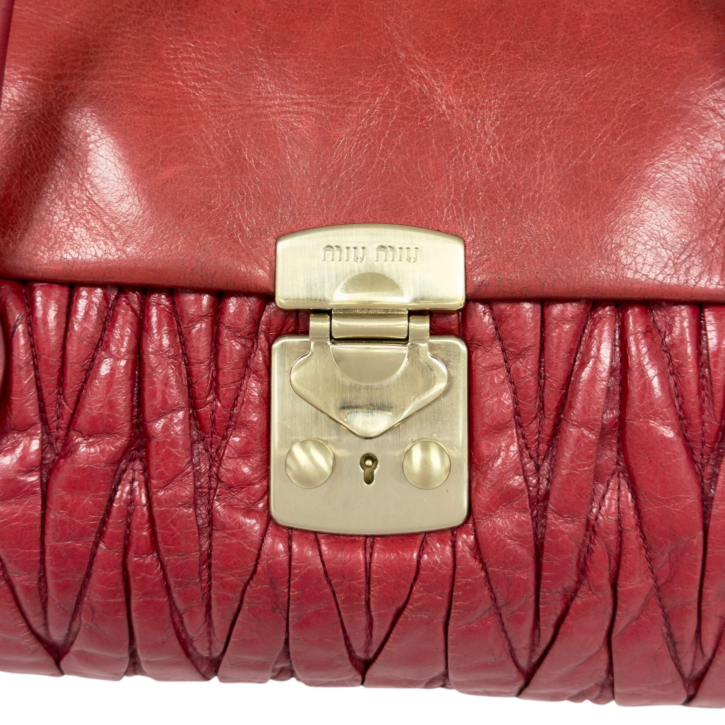 MIU MIU Matelassé 皺摺 2用包