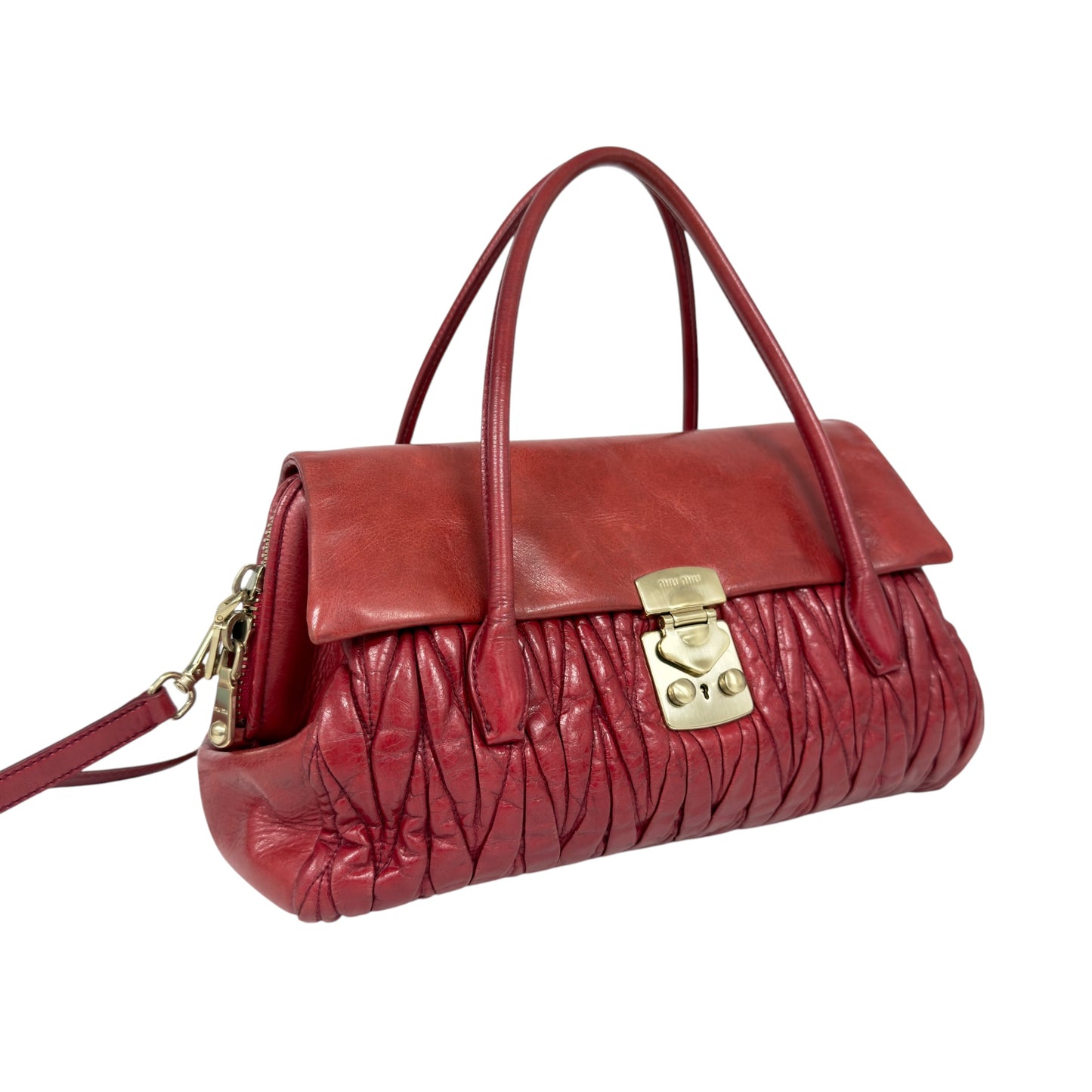 MIU MIU Matelassé 皺摺 2用包