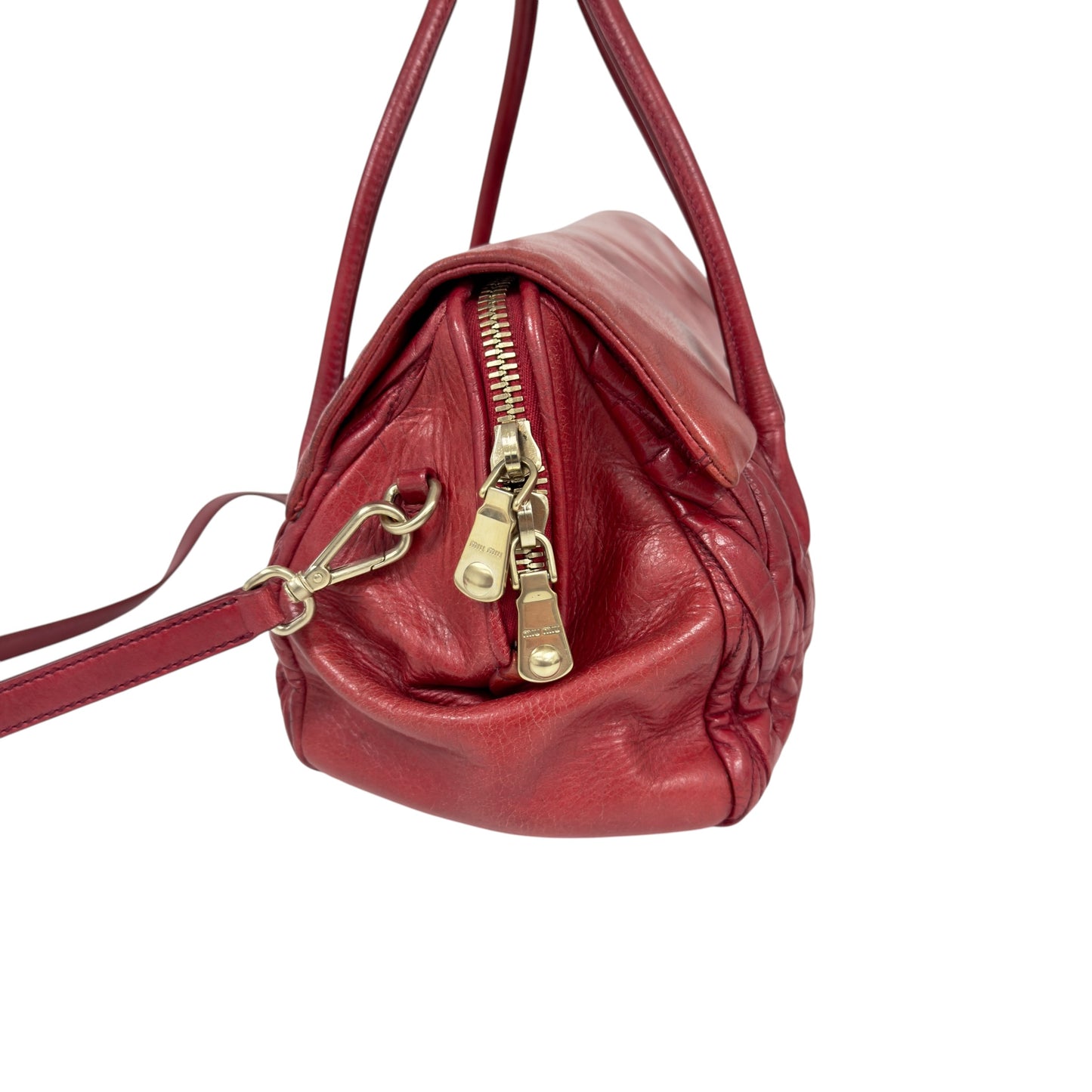 MIU MIU Matelassé 皺摺 2用包