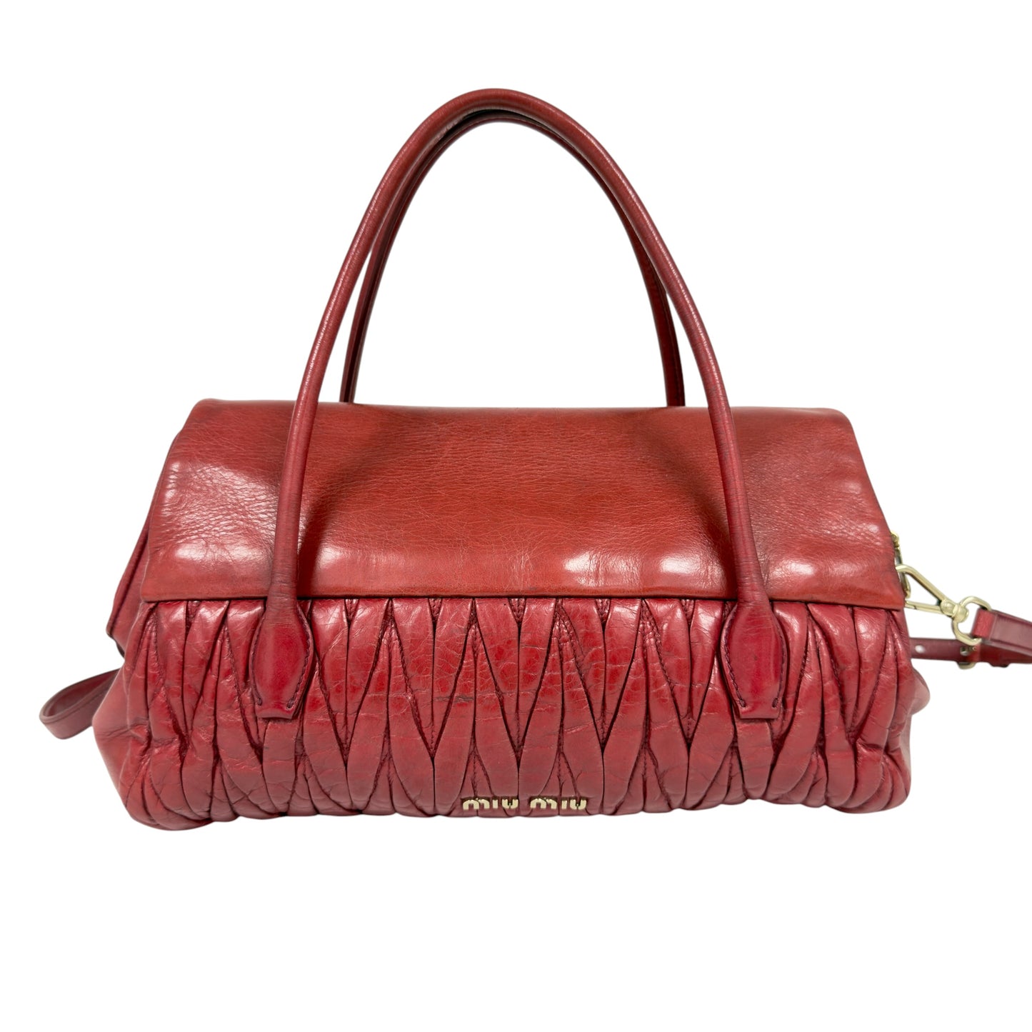 MIU MIU Matelassé 皺摺 2用包