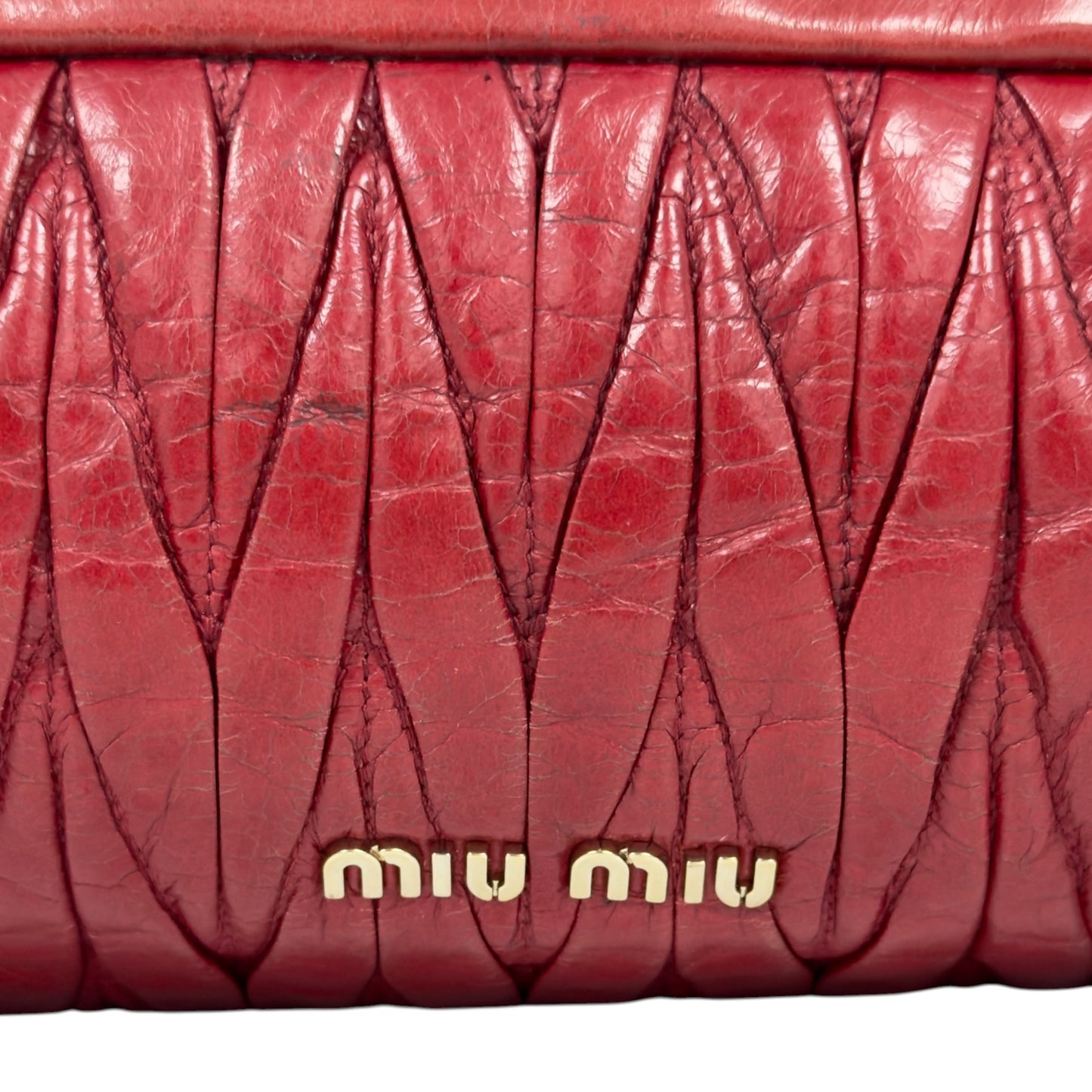 MIU MIU Matelassé 皺摺 2用包