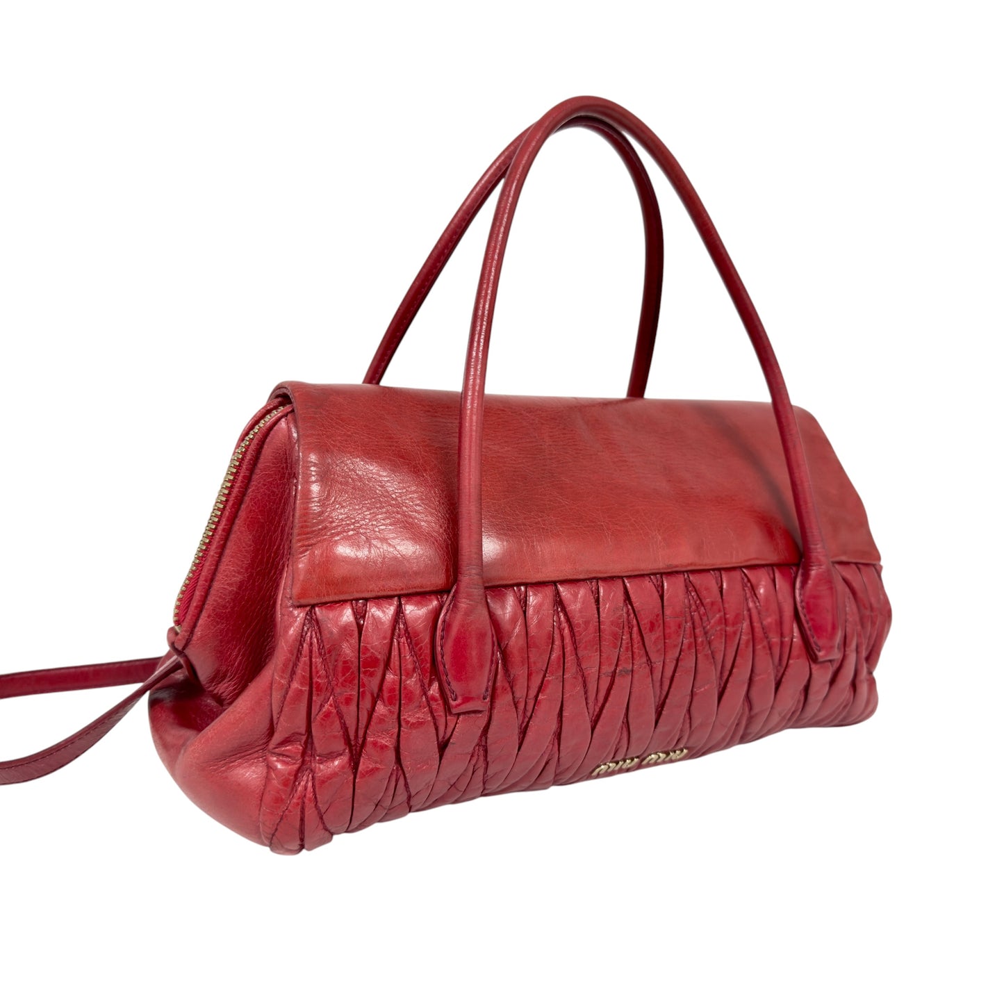 MIU MIU Matelassé 皺摺 2用包
