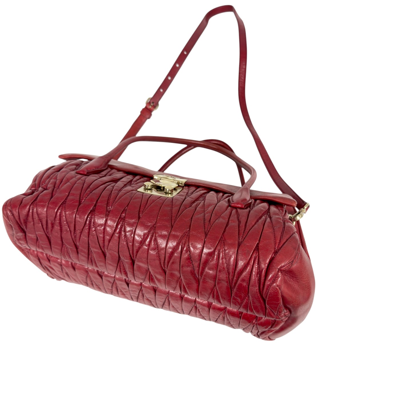 MIU MIU Matelassé 皺摺 2用包