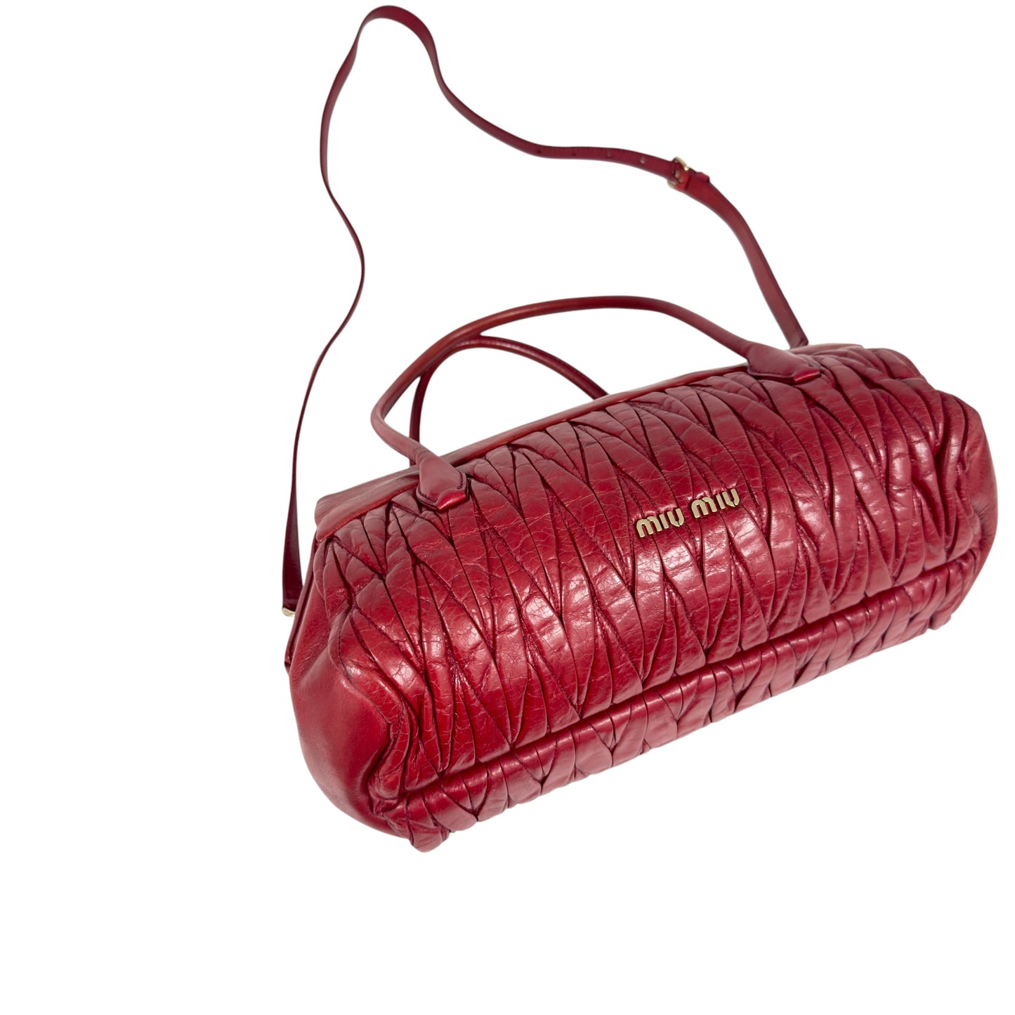 MIU MIU Matelassé 皺摺 2用包