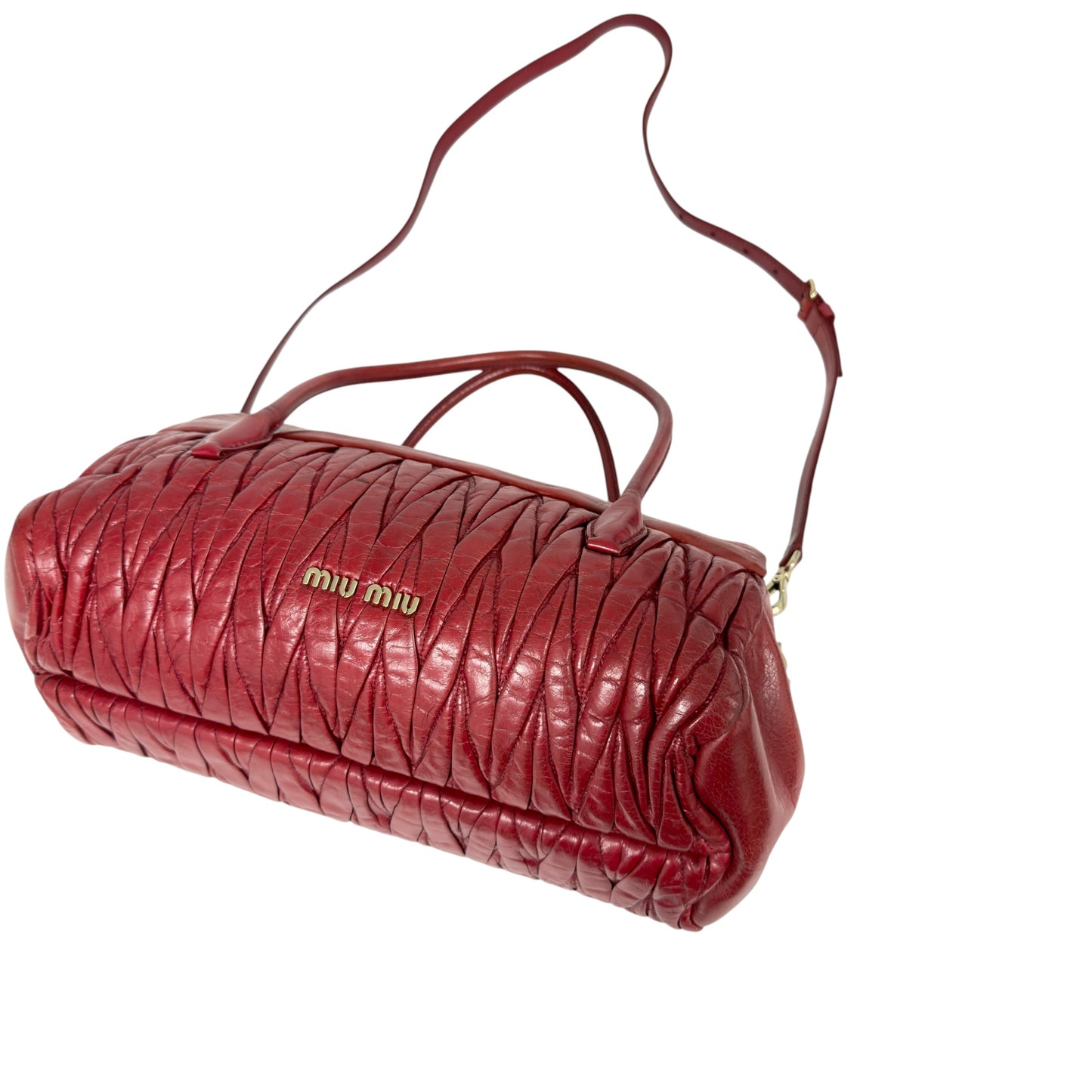 MIU MIU Matelassé 皺摺 2用包