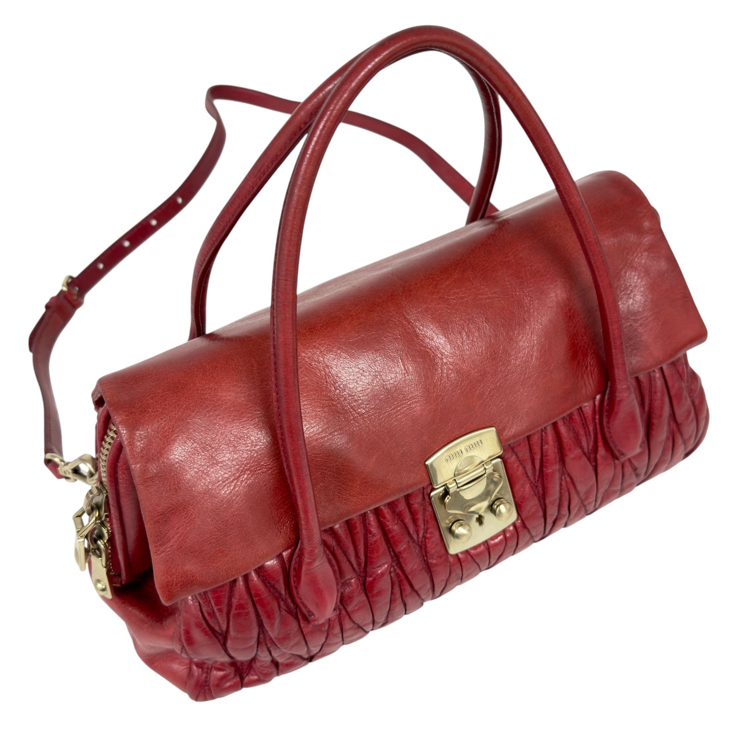 MIU MIU Matelassé 皺摺 2用包