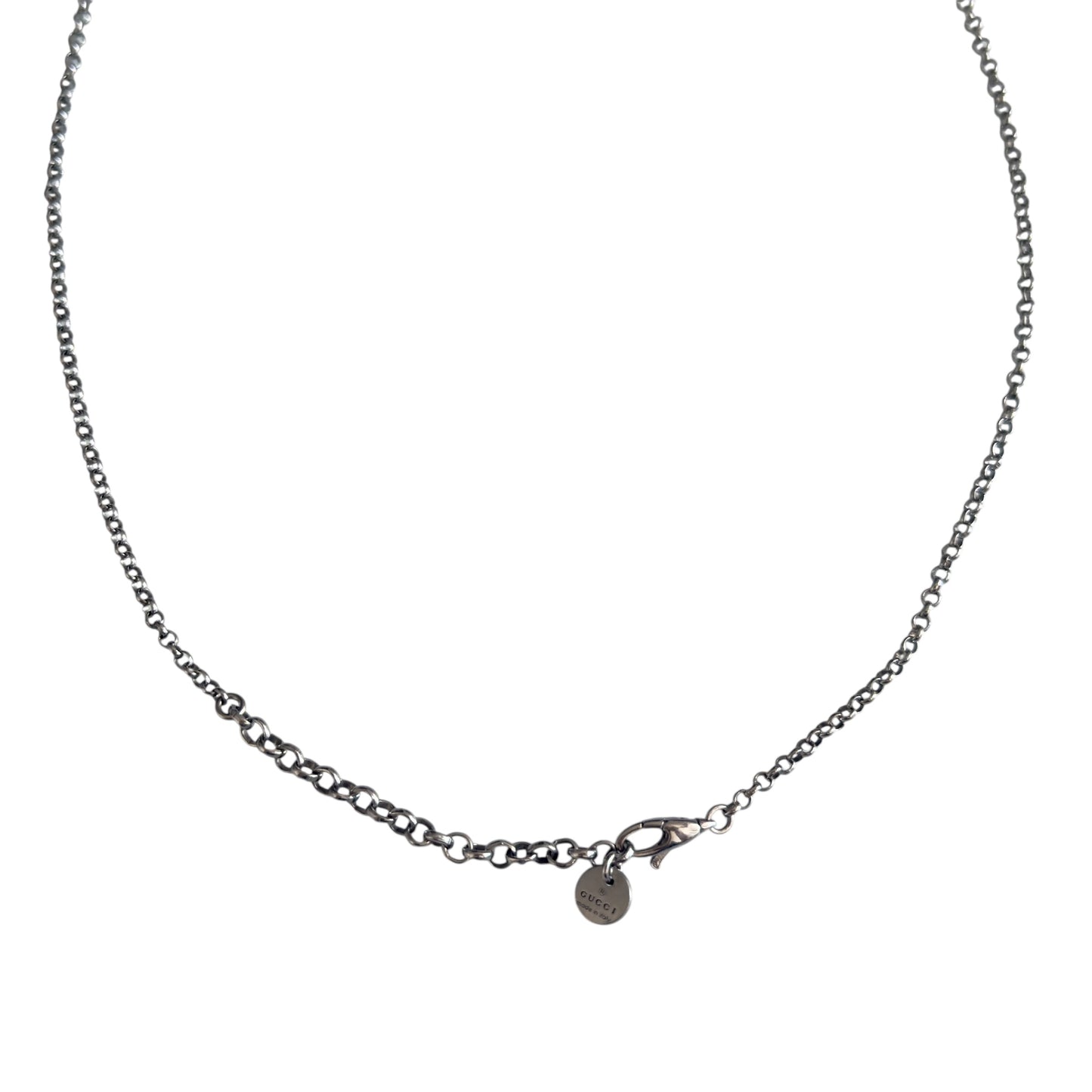 GUCCI Interlocking G 純銀 頸鏈