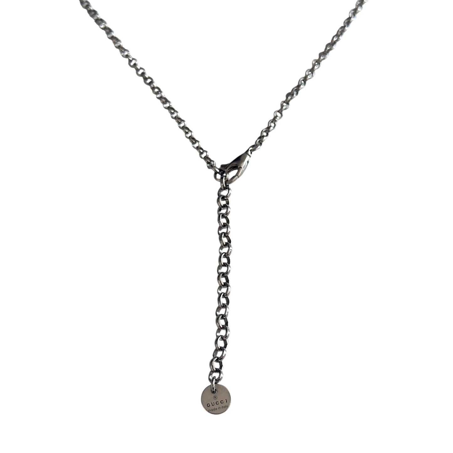 GUCCI Interlocking G 純銀 頸鏈