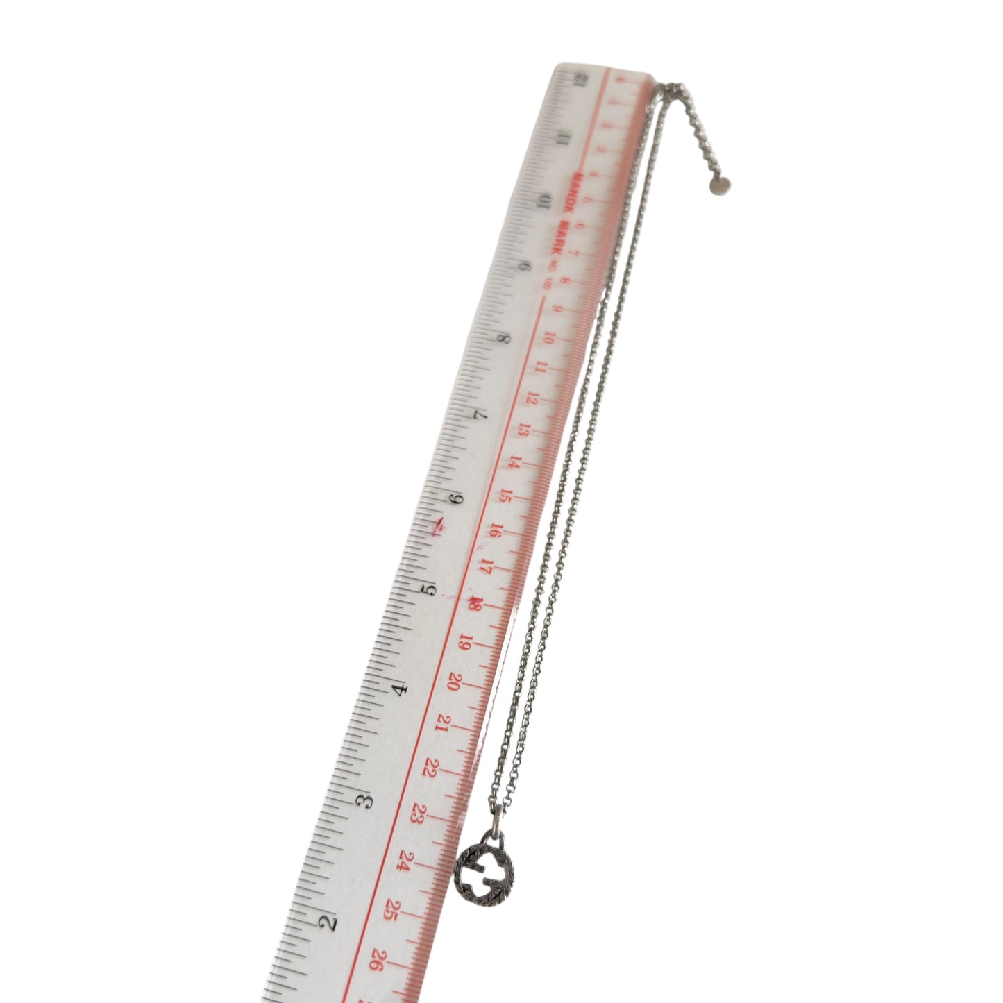 GUCCI Interlocking G 純銀 頸鏈