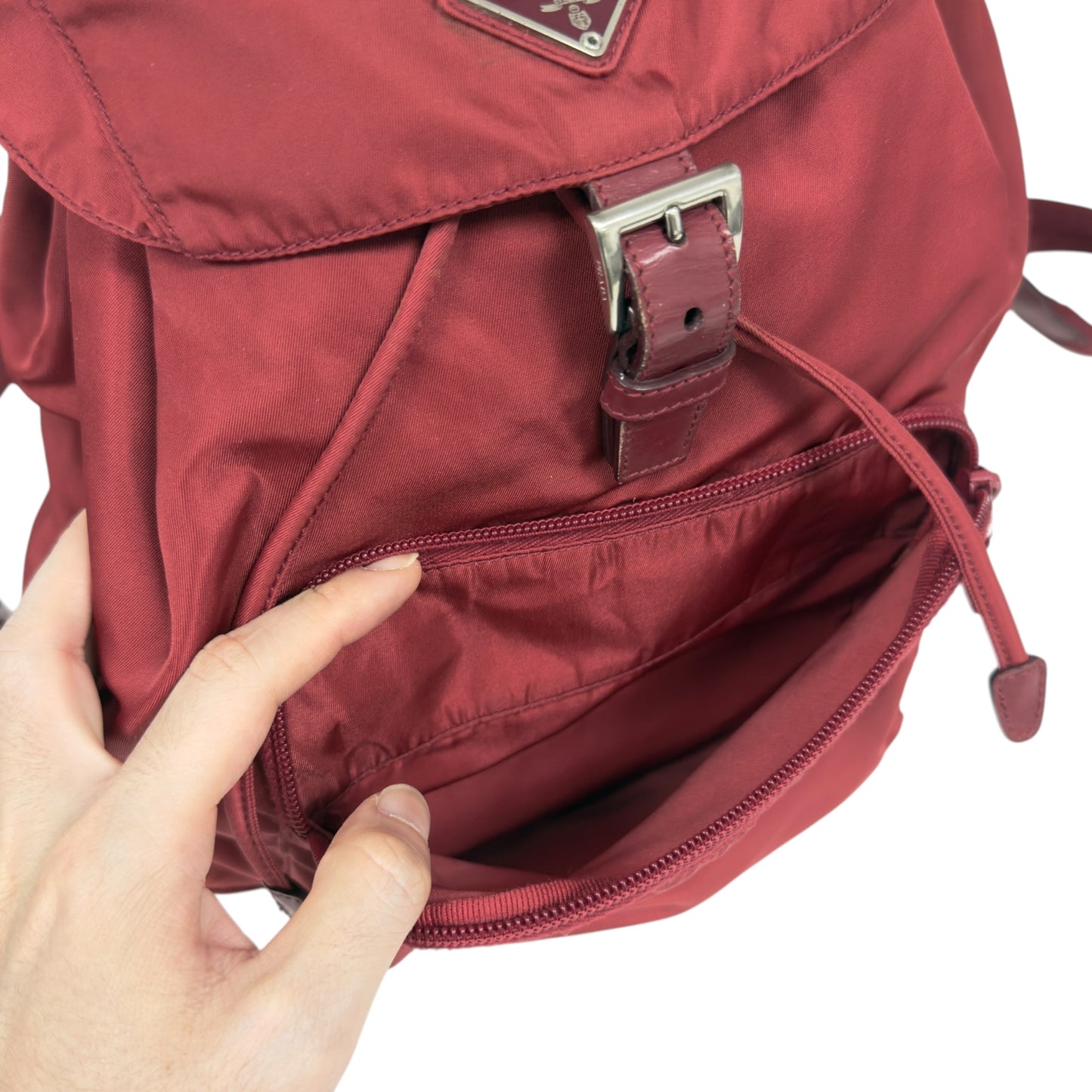 PRADA 中古 三角標 背包