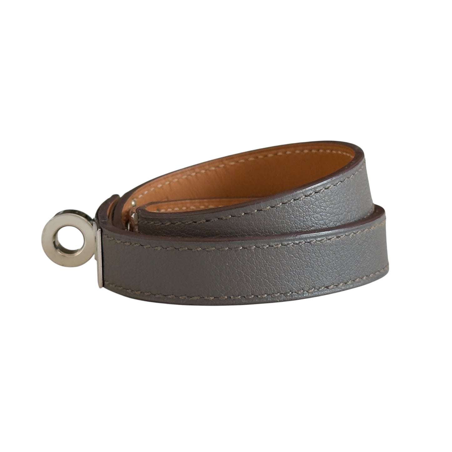 HERMES Kelly 雙圈 皮手帶 框O刻