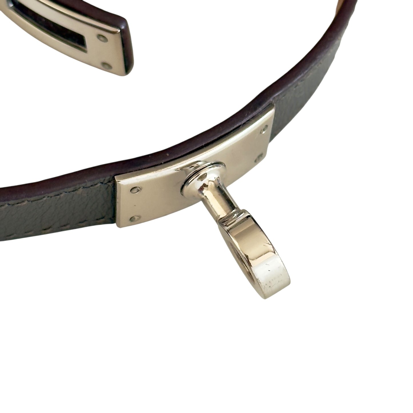 HERMES Kelly 雙圈 皮手帶 框O刻