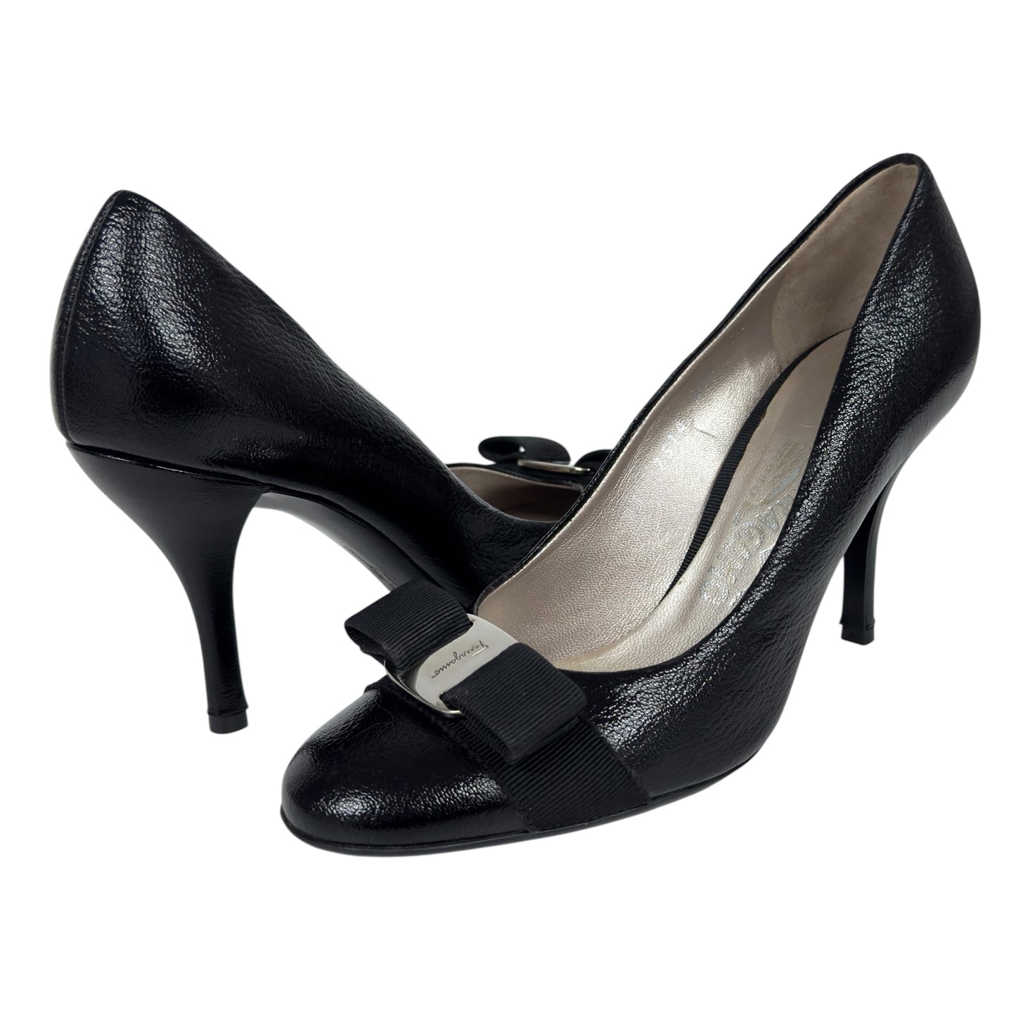SALVATORE FERRAGAMO Vara 蝴蝶結 高踭鞋 80MM