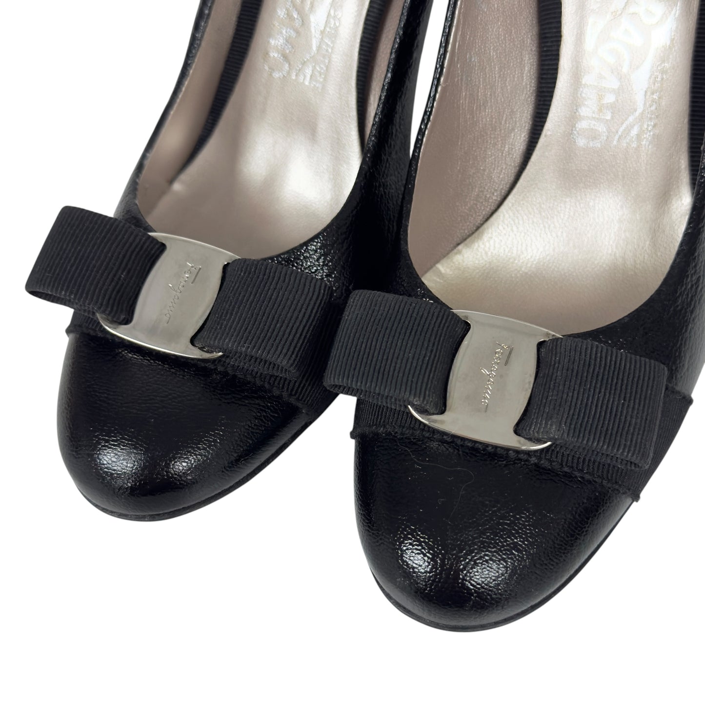 SALVATORE FERRAGAMO Vara 蝴蝶結 高踭鞋 80MM