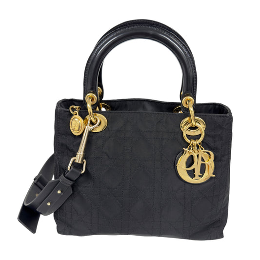 DIOR *自加帶＞送無品牌肩帶* 中古 Lady Dior 2用袋