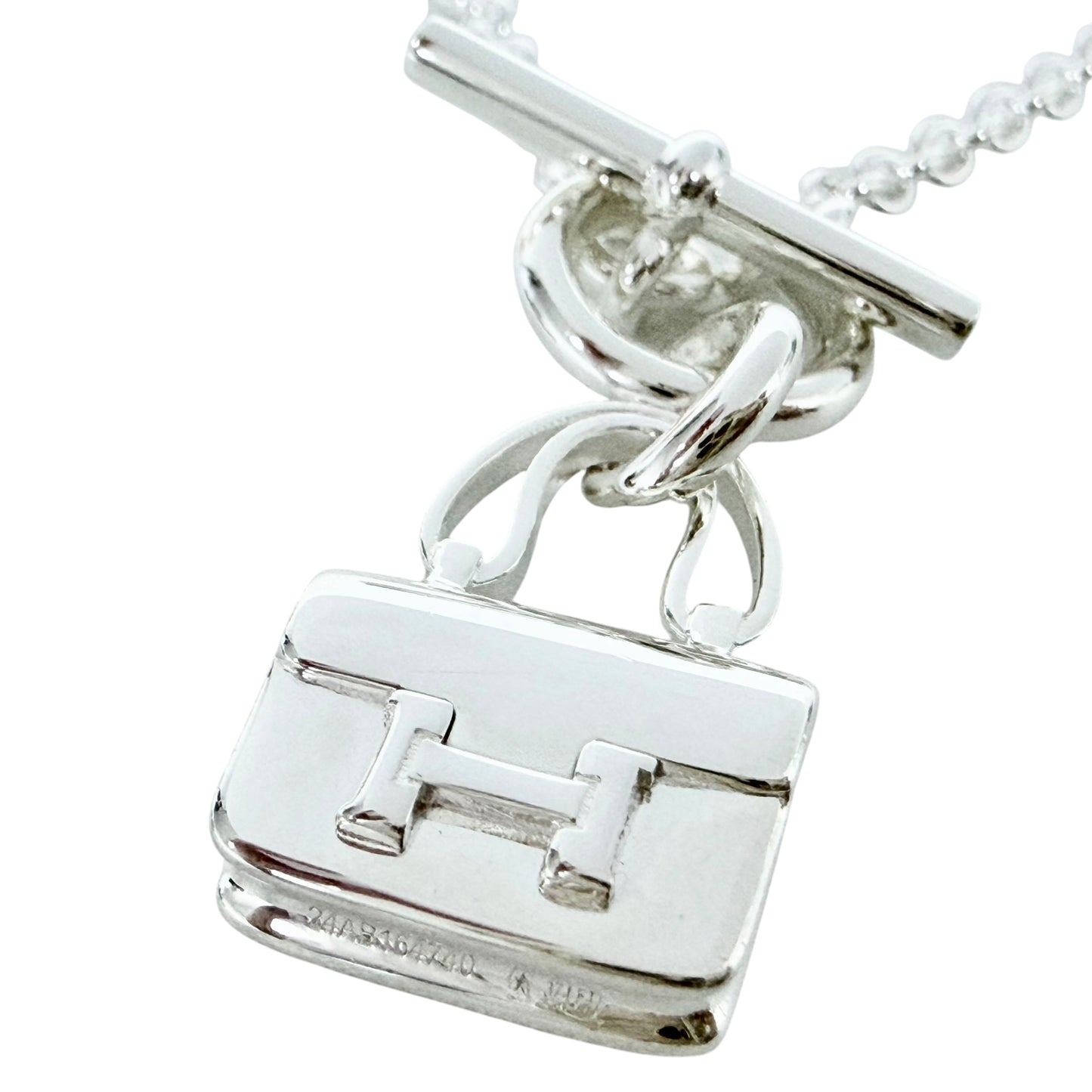 HERMES Amulettes Constance 康康 純銀 頸鏈