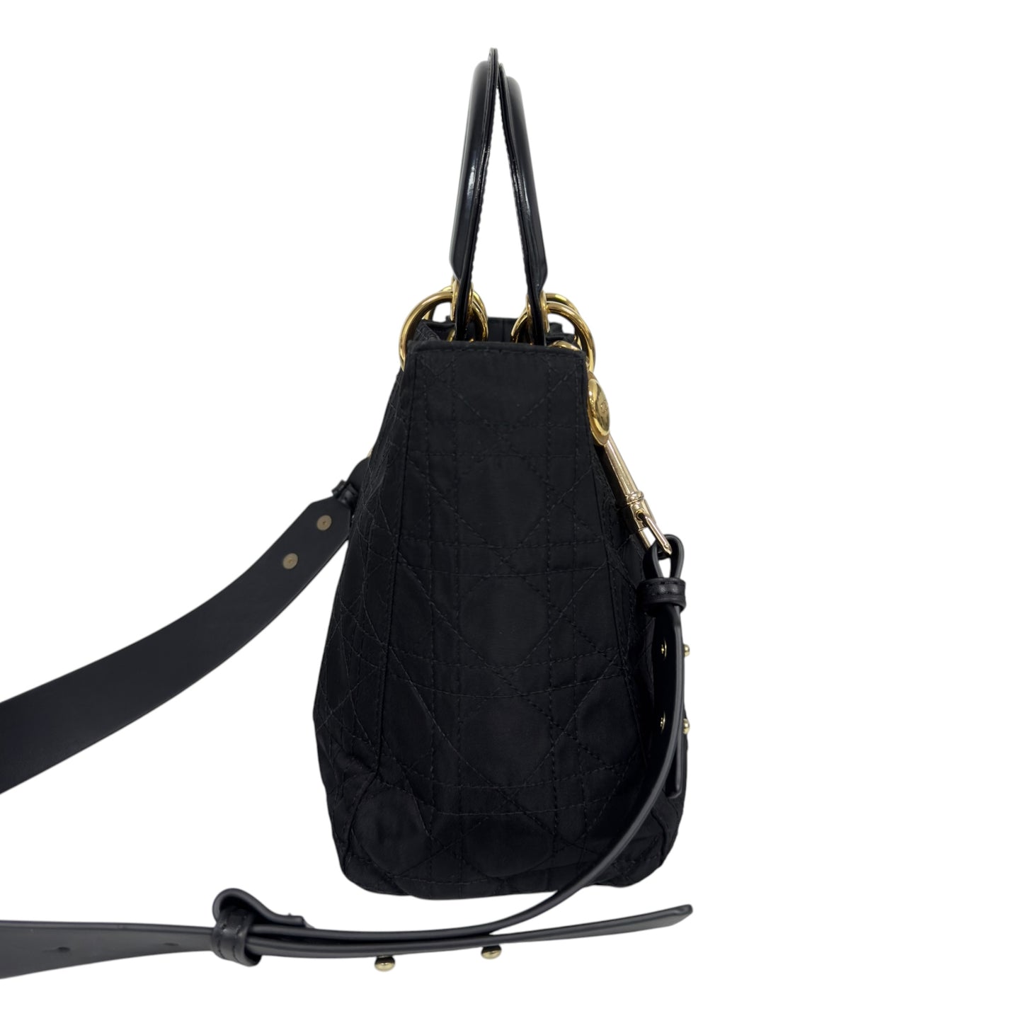 DIOR *自加帶＞送無品牌肩帶* 中古 Lady Dior 2用袋