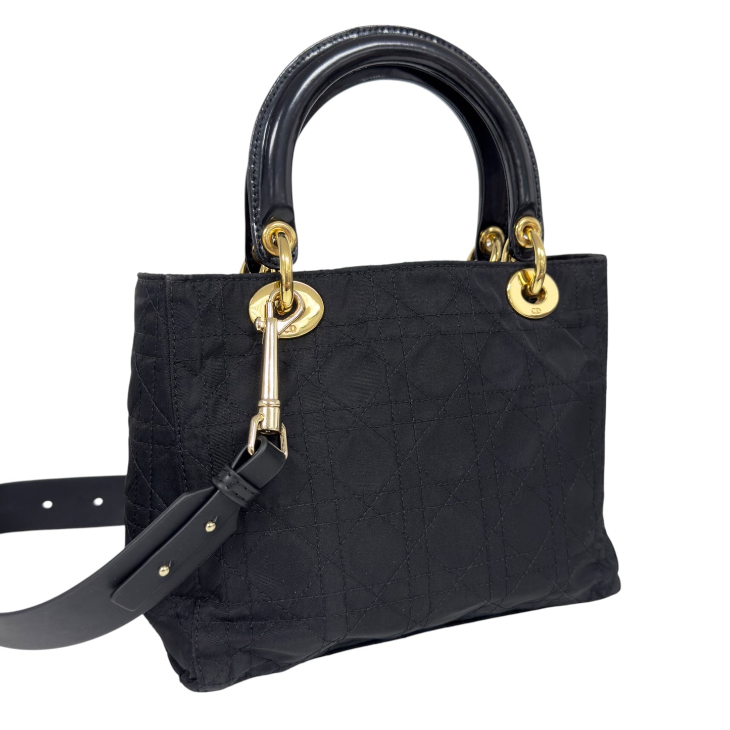 DIOR *自加帶＞送無品牌肩帶* 中古 Lady Dior 2用袋