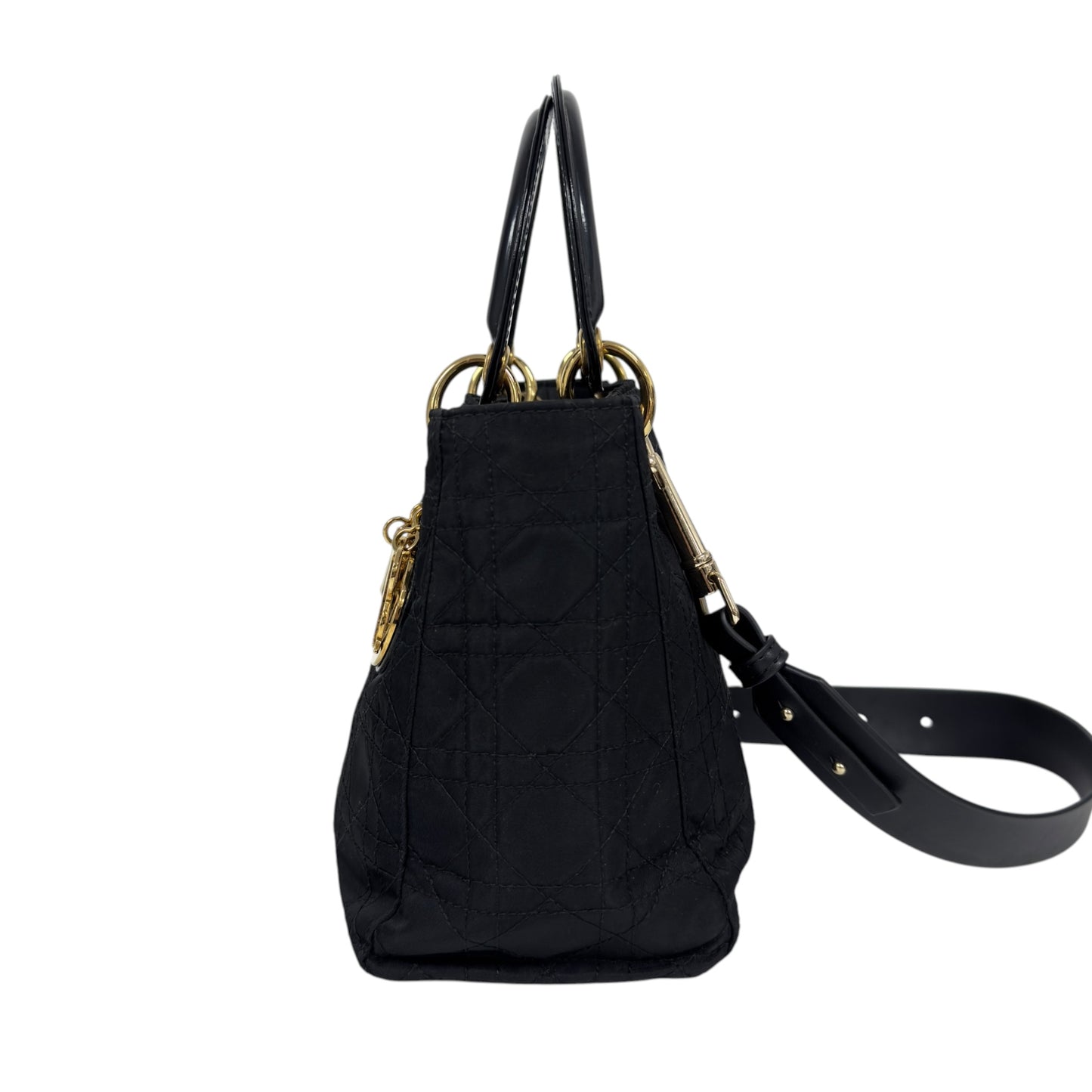 DIOR *自加帶＞送無品牌肩帶* 中古 Lady Dior 2用袋
