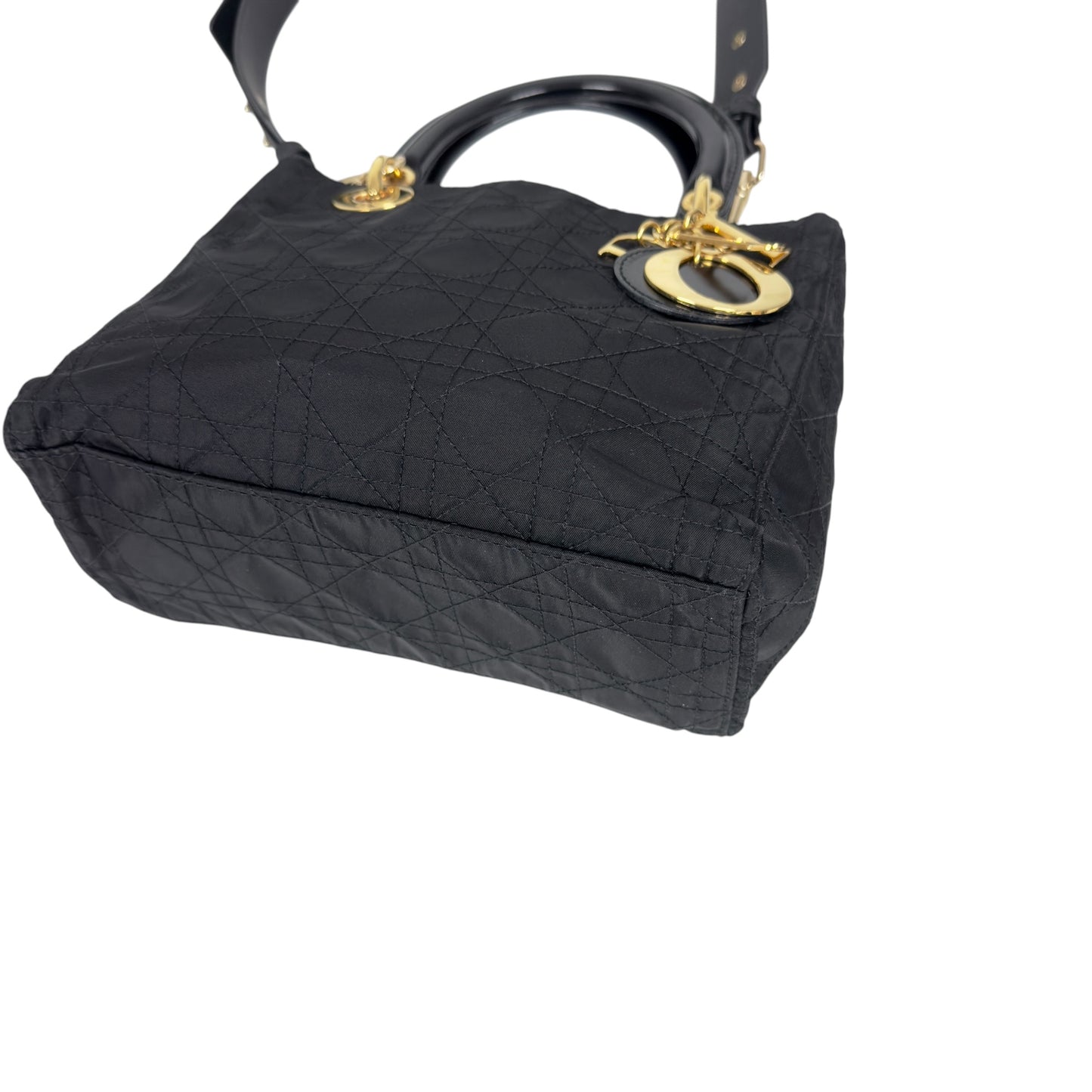 DIOR *自加帶＞送無品牌肩帶* 中古 Lady Dior 2用袋