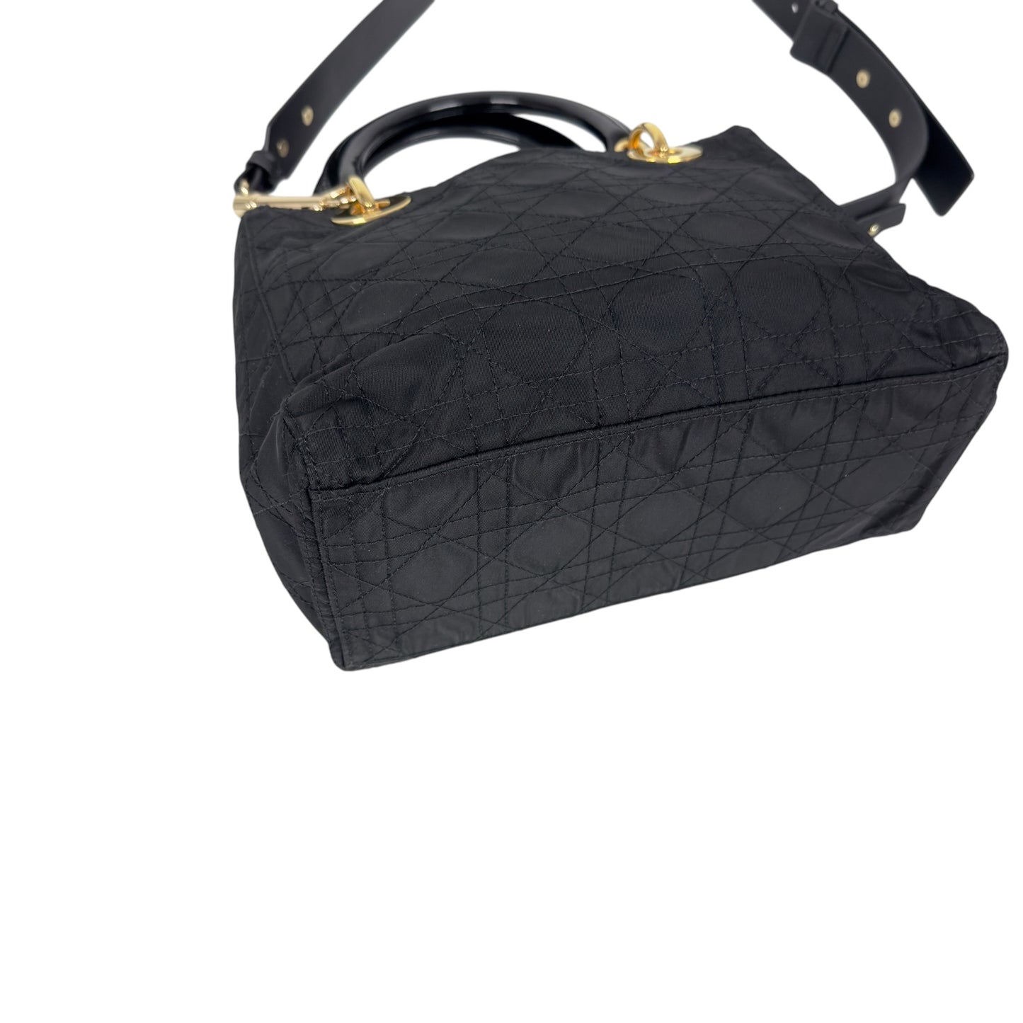 DIOR *自加帶＞送無品牌肩帶* 中古 Lady Dior 2用袋
