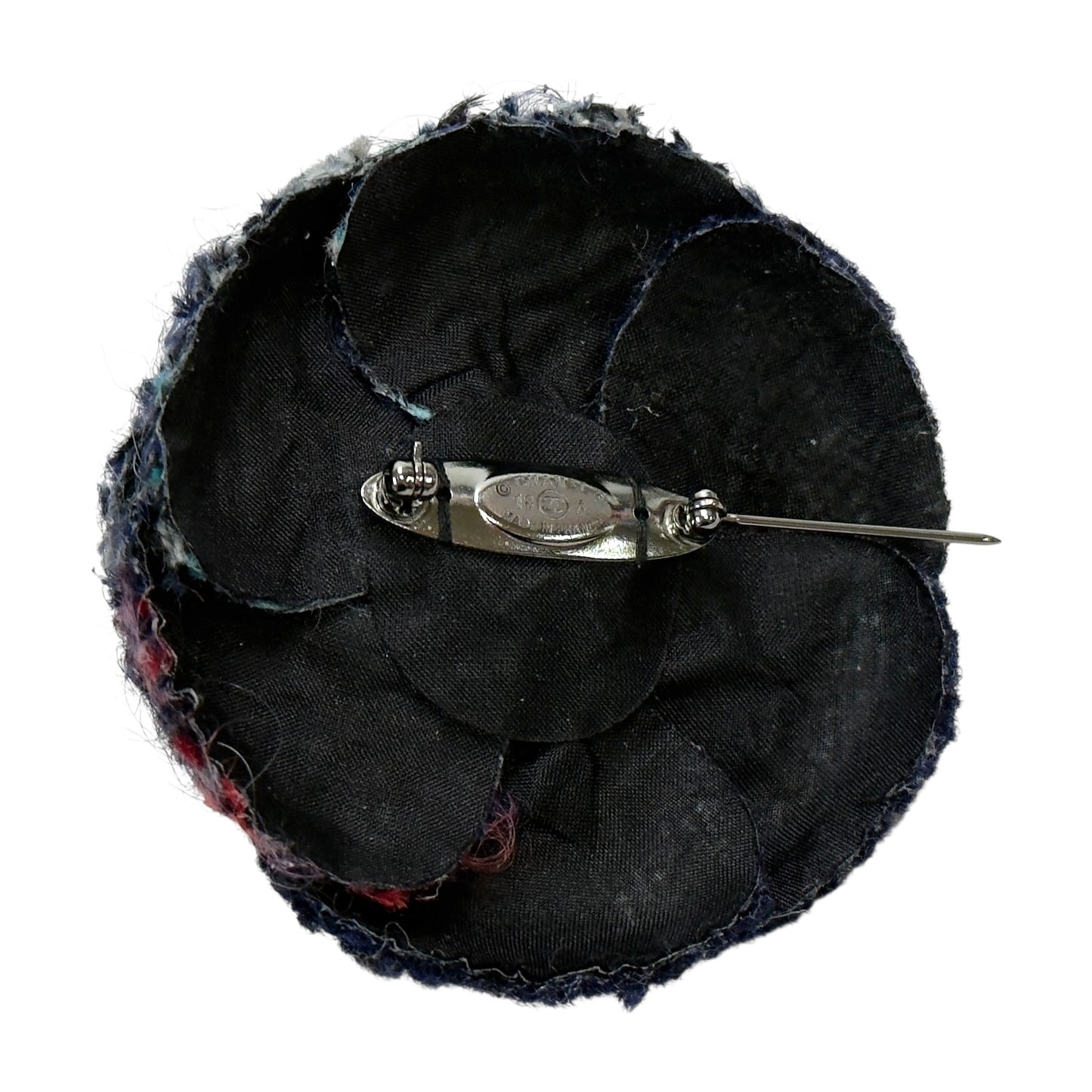 CHANEL CC 山茶花 粗花呢 胸針