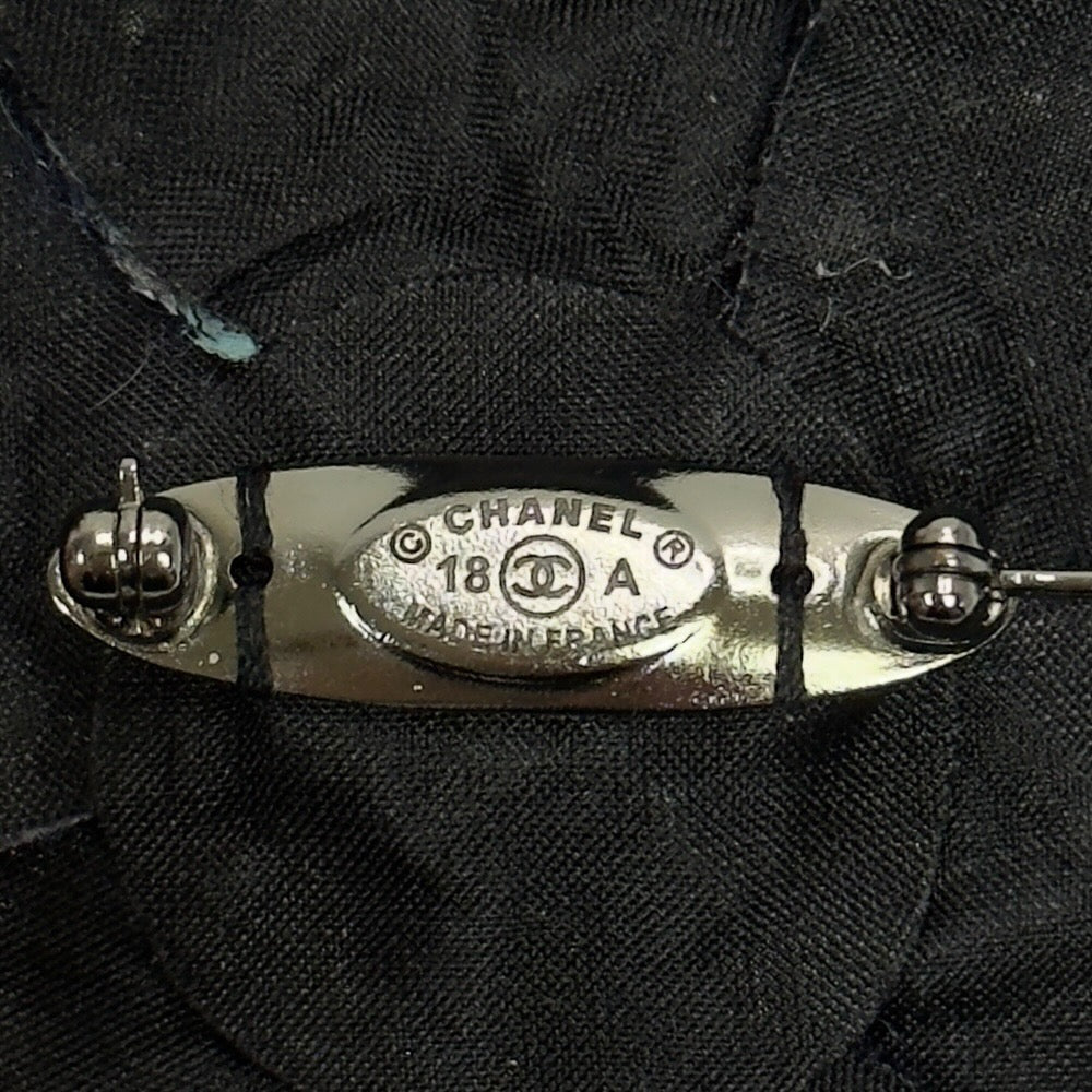 CHANEL CC 山茶花 粗花呢 胸針