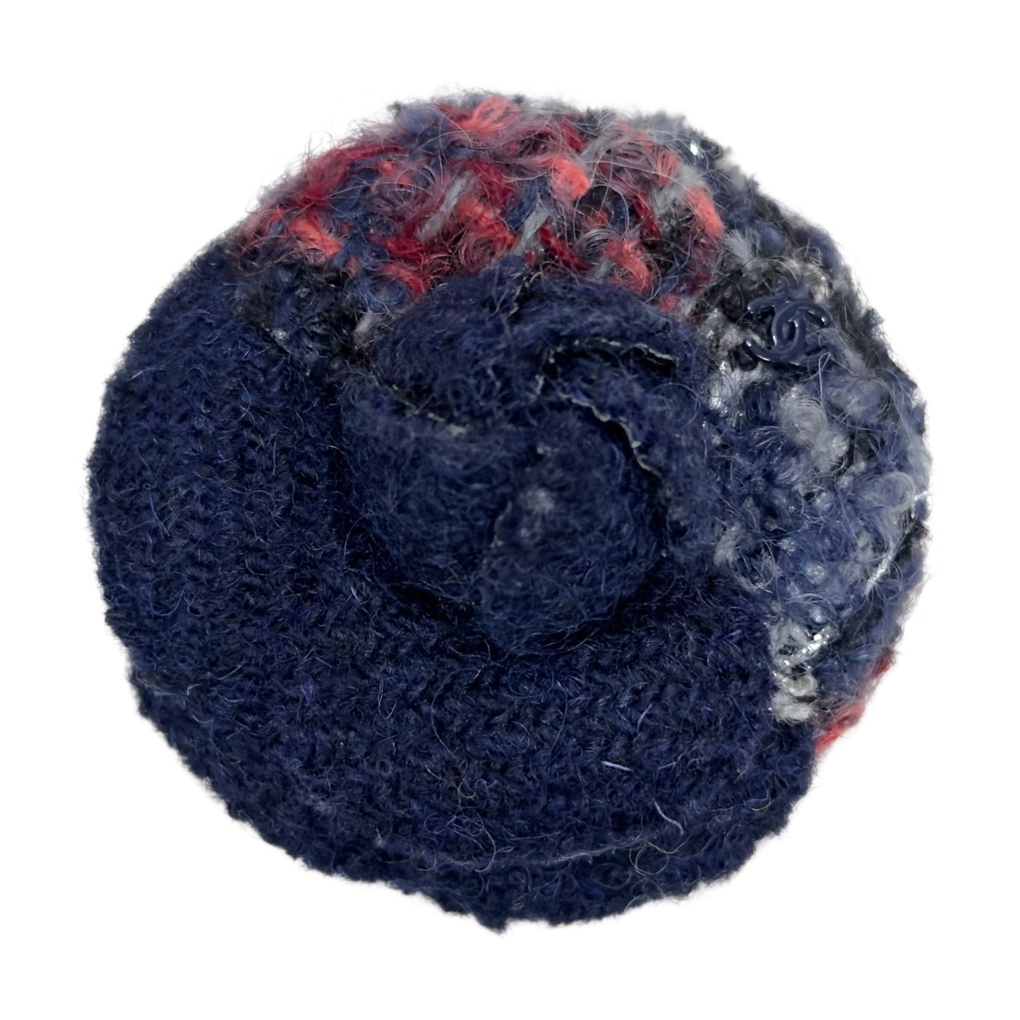 CHANEL CC 山茶花 粗花呢 胸針