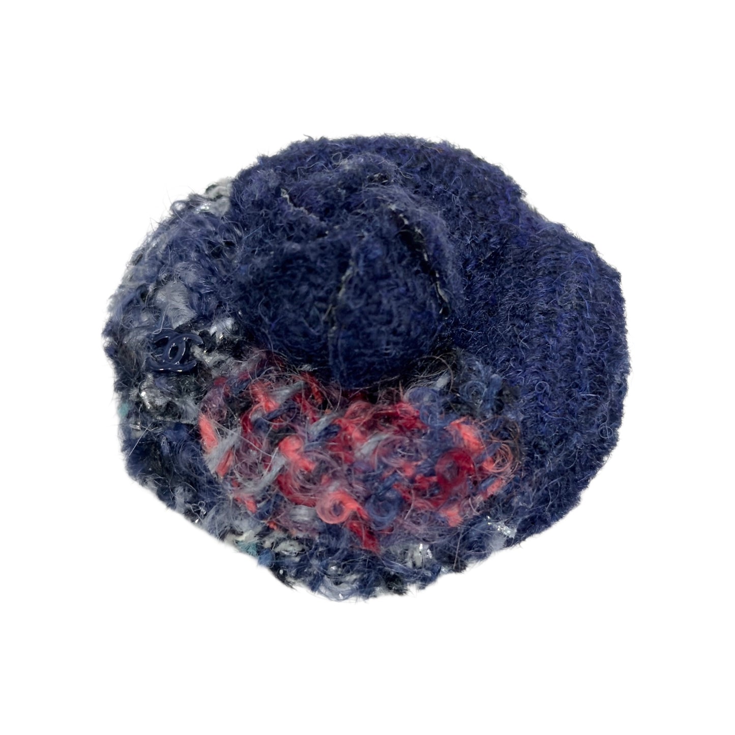 CHANEL CC 山茶花 粗花呢 胸針