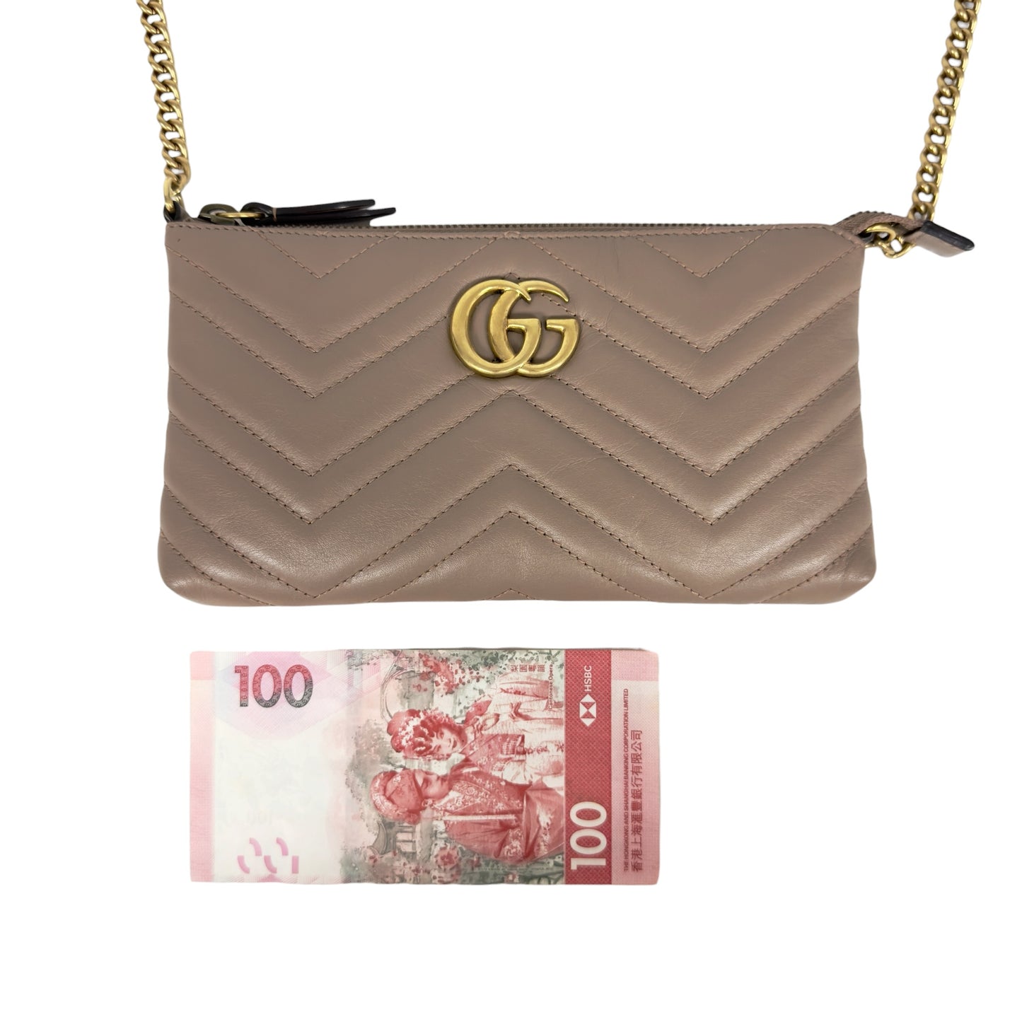 GUCCI GG Marmont 鏈條 斜揹袋
