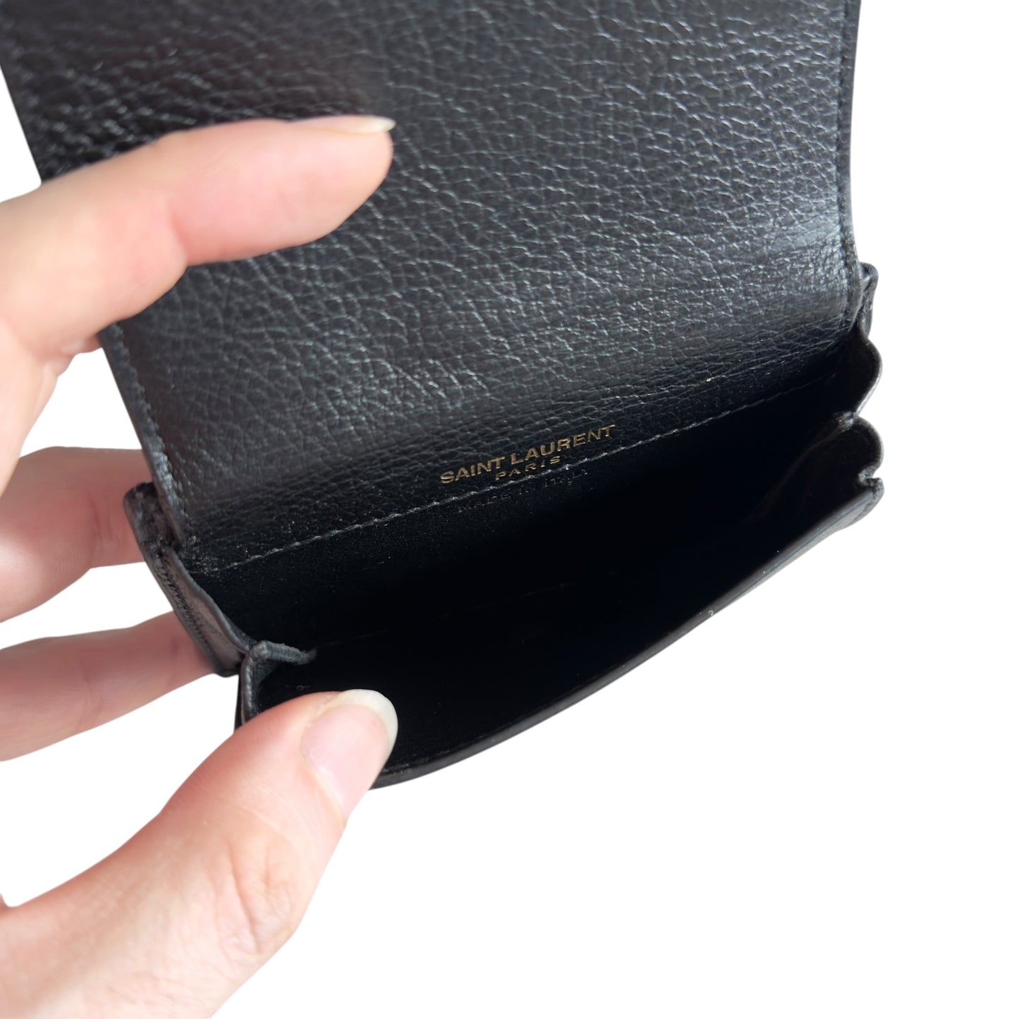 SAINT LAURENT YSL Tiny Cassandre 卡片零錢包