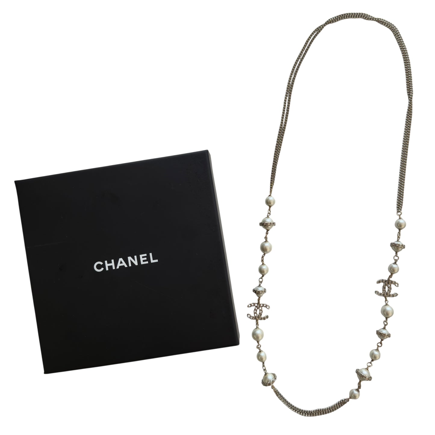 CHANEL CC 珠珠 長頸鏈