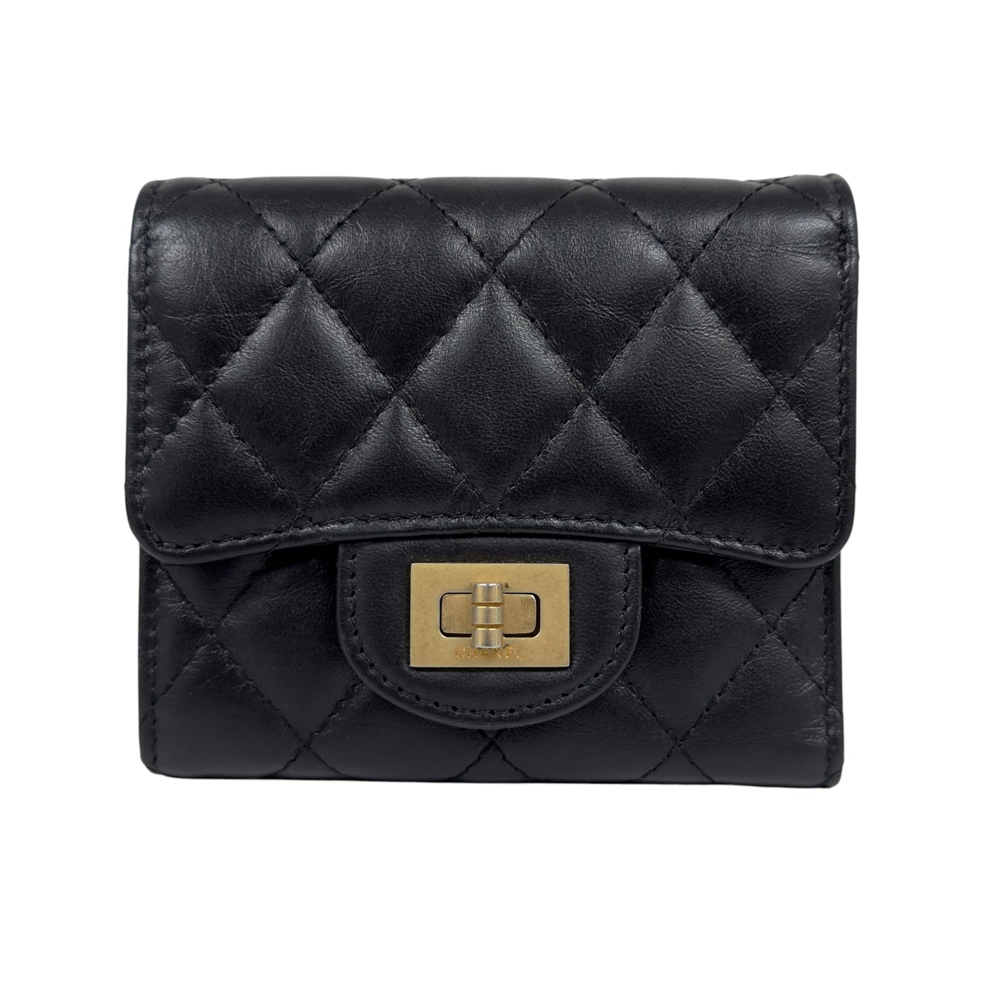 CHANEL 2.55 扭扣 短銀包