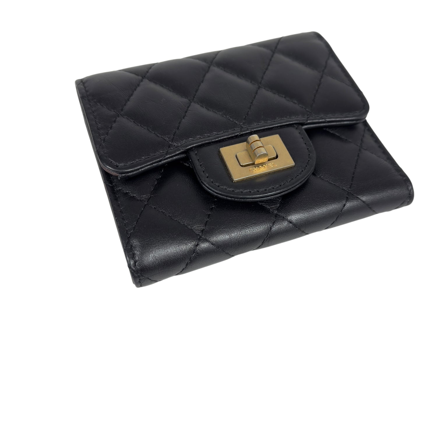 CHANEL 2.55 扭扣 短銀包