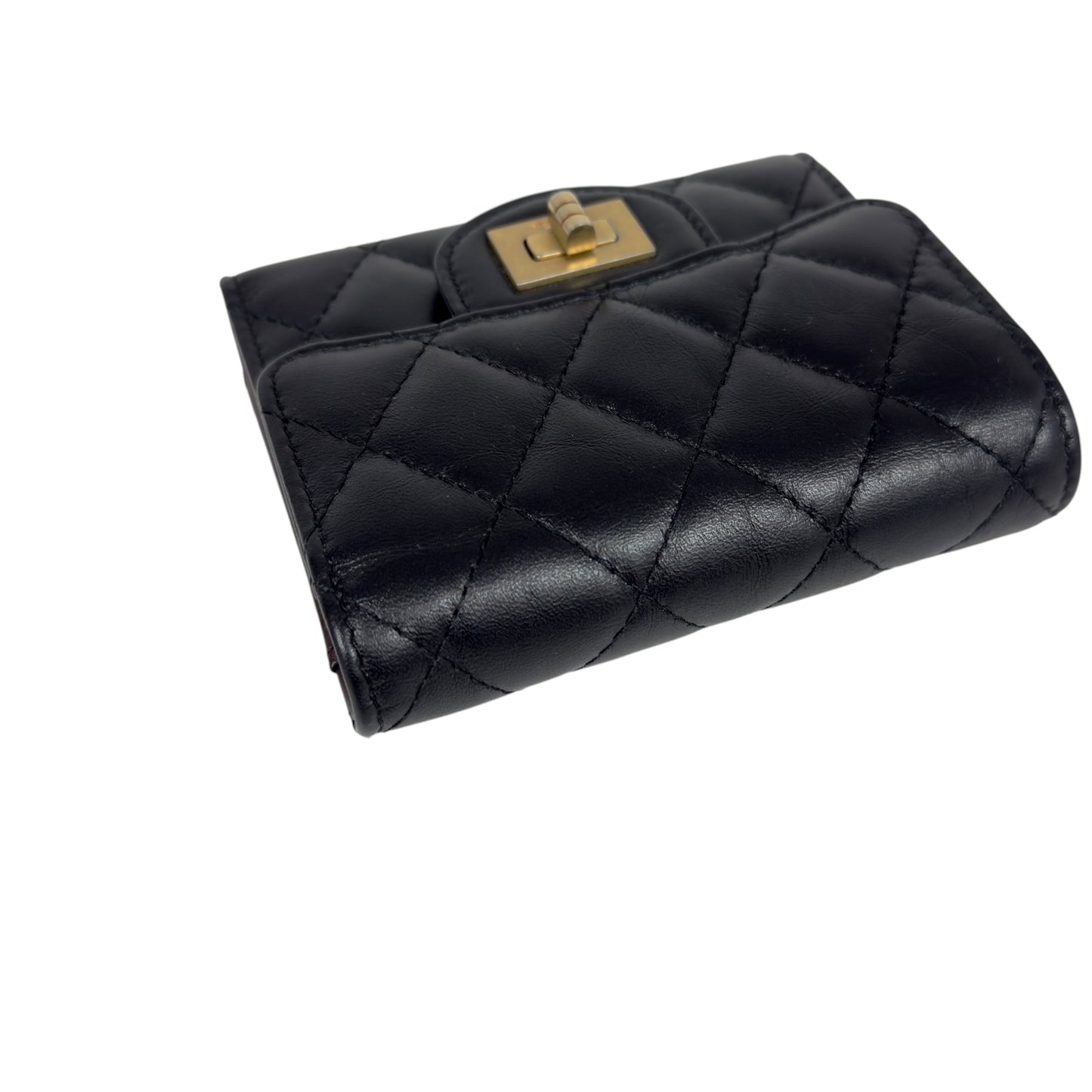 CHANEL 2.55 扭扣 短銀包